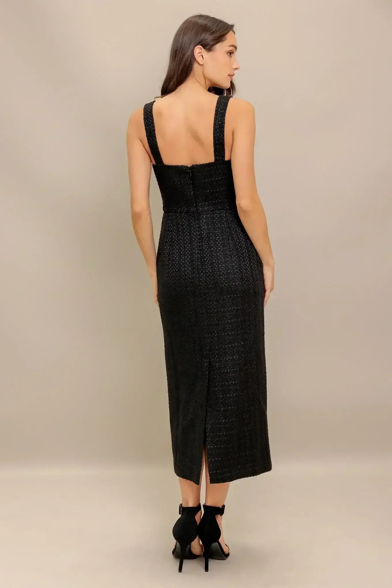 TWEED NOUVELLE MIDI DRESS