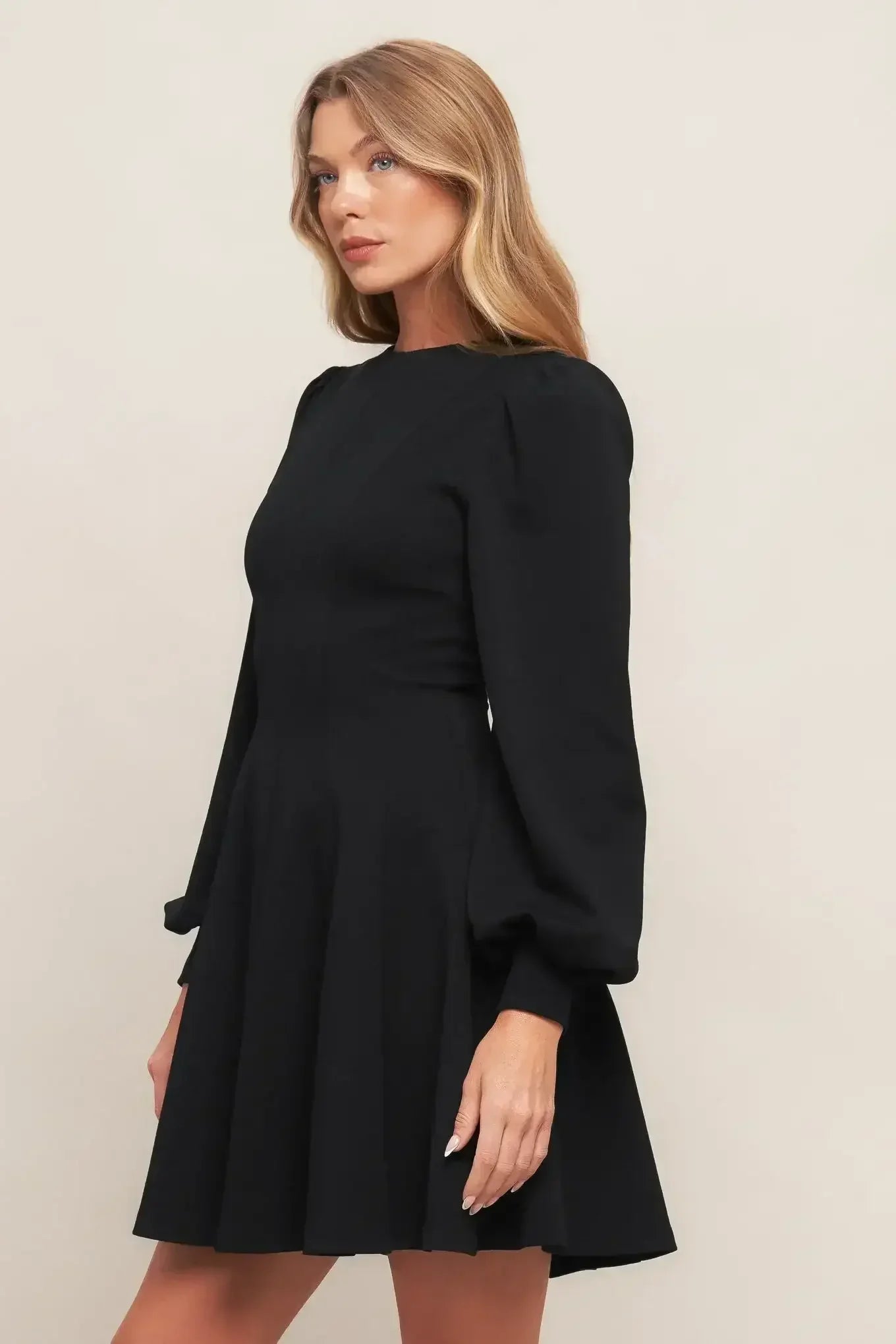 BLACK SWAN HEAVY KNIT MINI DRESS - FINAL SALE