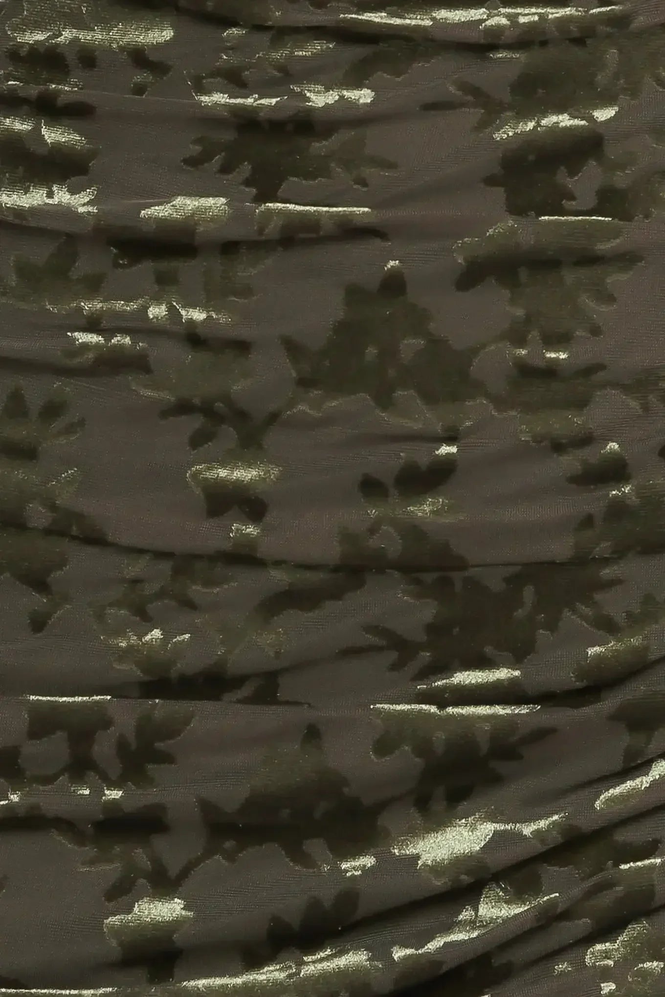 NIGHTSHADE GLAMOUR VELVET MIDI DRESS - MOSS