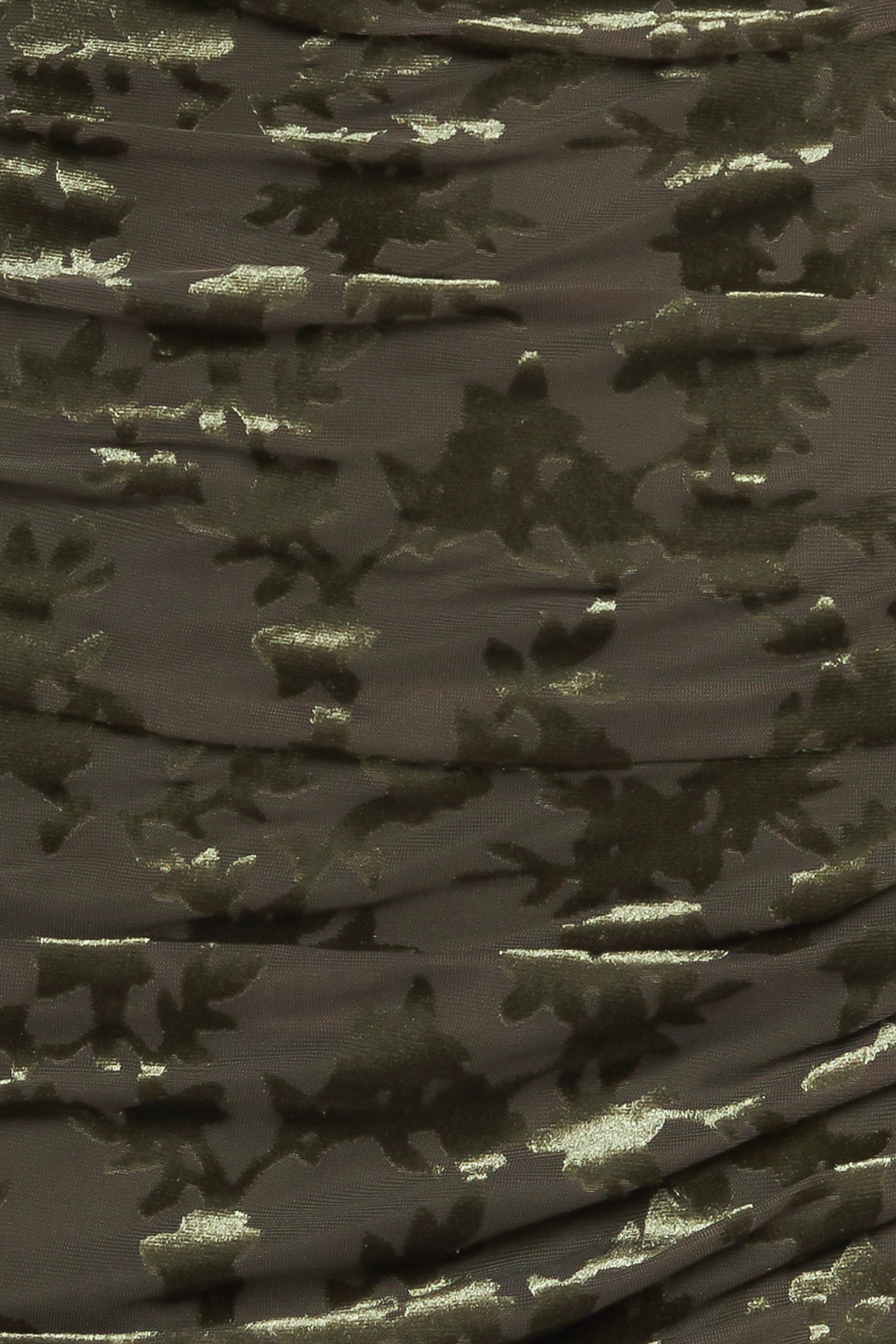 NIGHTSHADE GLAMOUR VELVET MIDI DRESS - MOSS