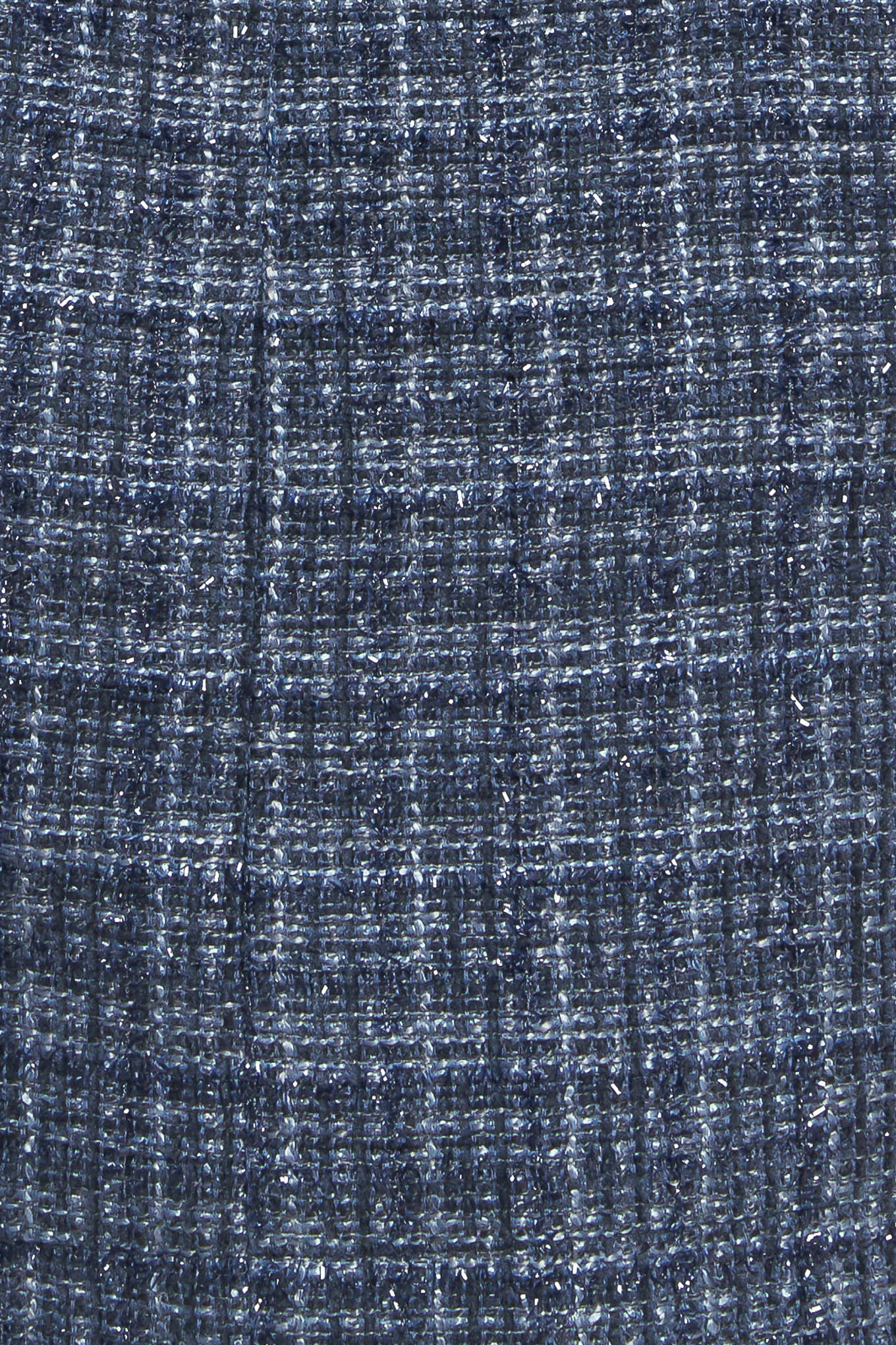 MODERN ICONIC BLUE TWEED MINI DRESS