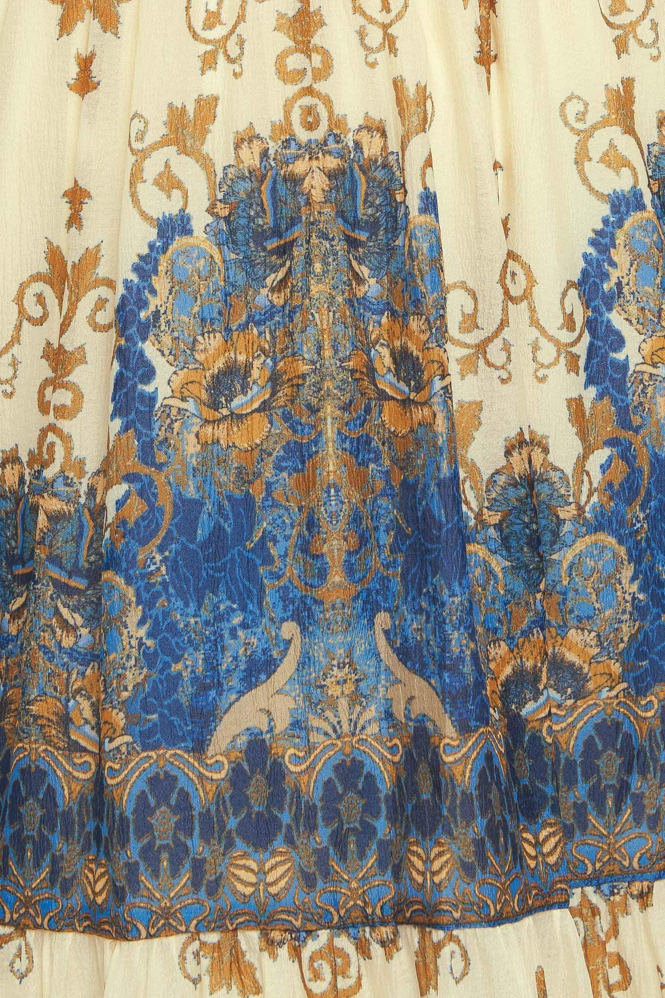 MIDNIGHT SERENADE EMPIRE WAIST NAVY MAXI DRESS