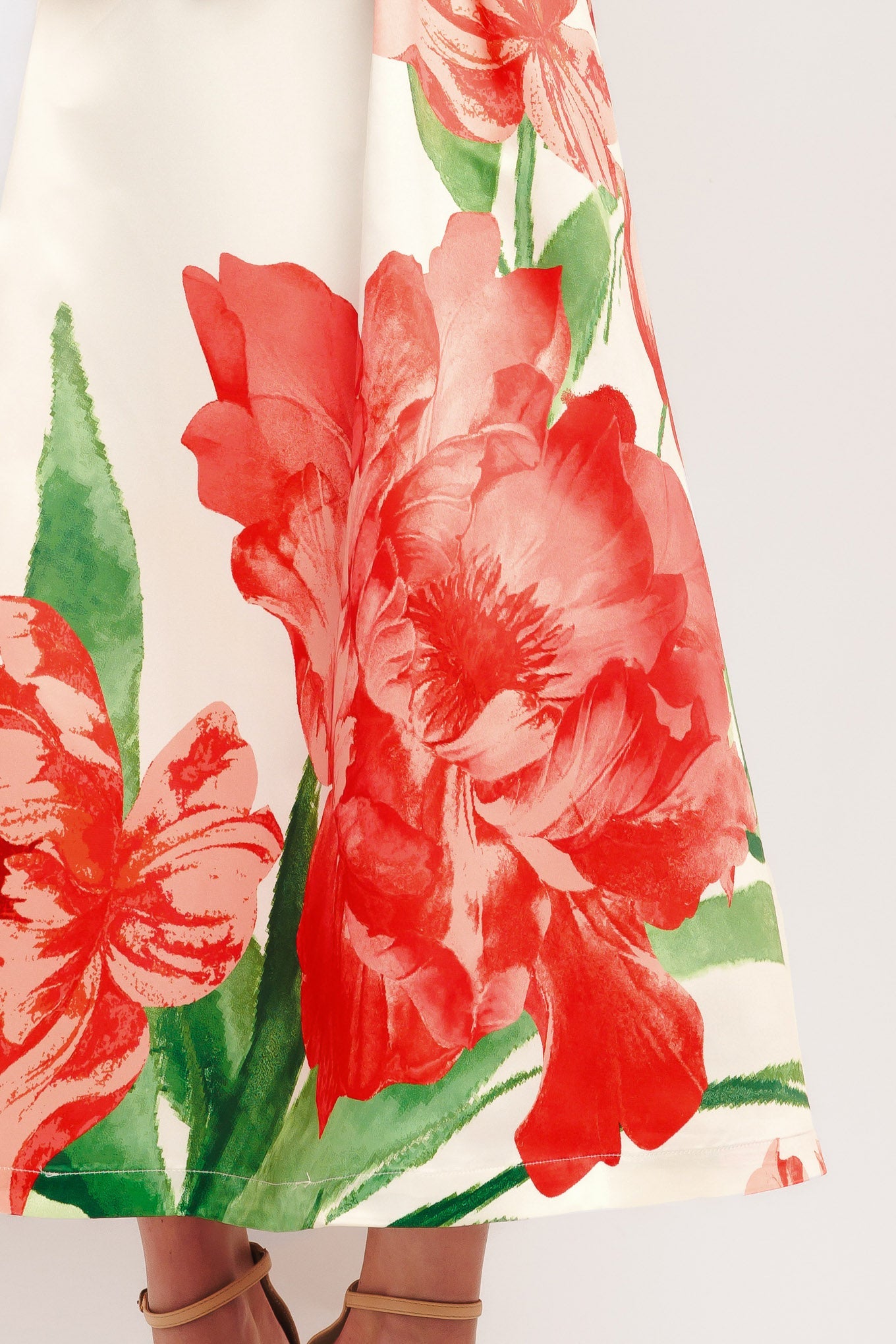 ROMANCE EDIT IVORY MIDI DRESS