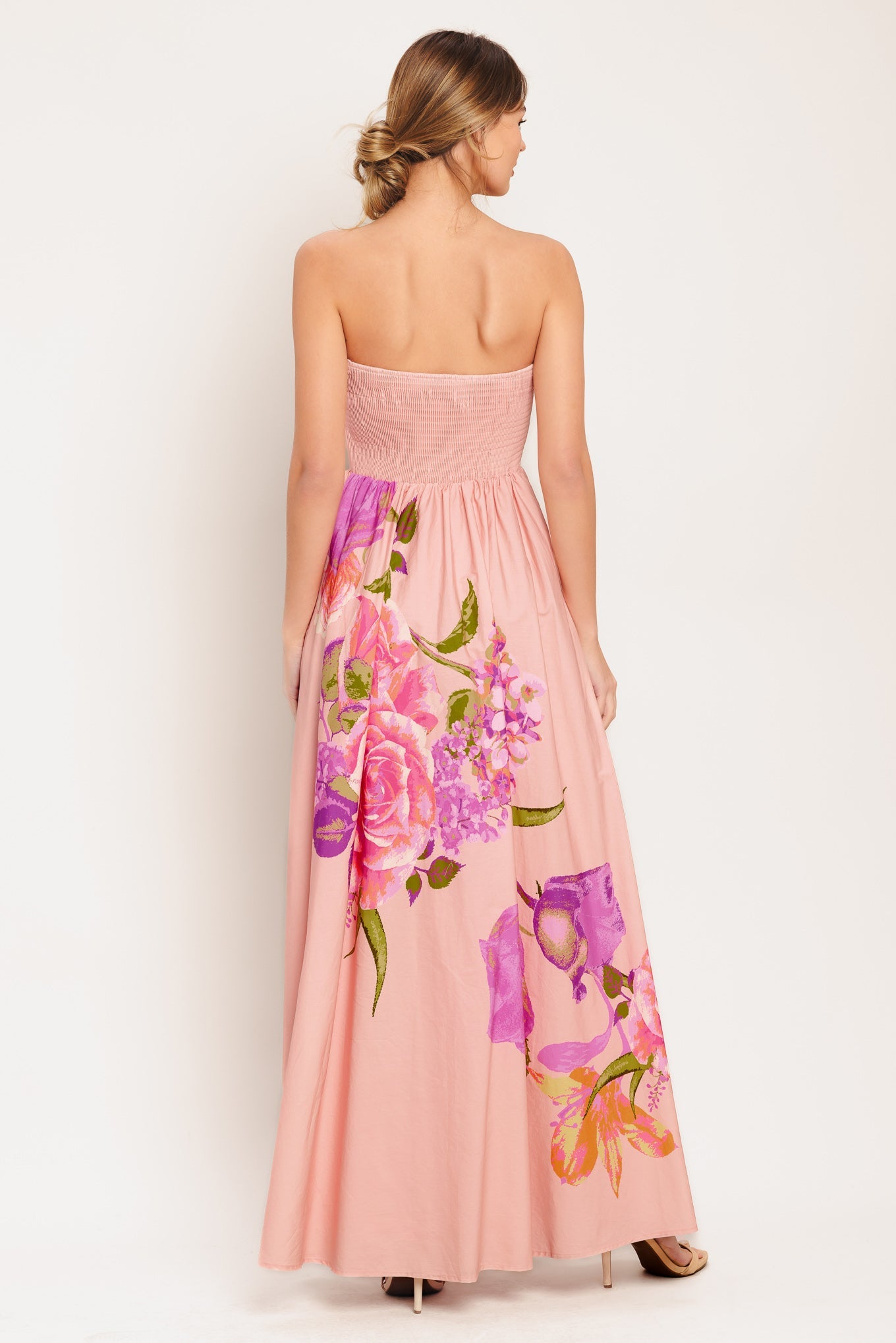 ROSE SERENADE LIGHT PINK MAXI DRESS