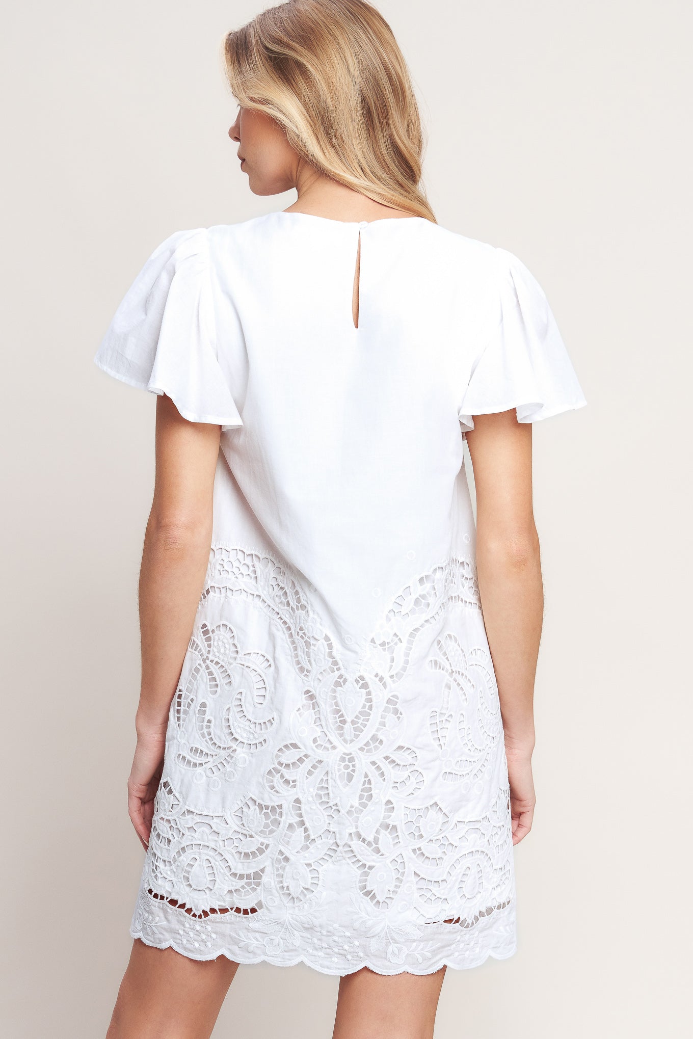 ALL THE RIGHT REASONS WHITE EYELET DRESS