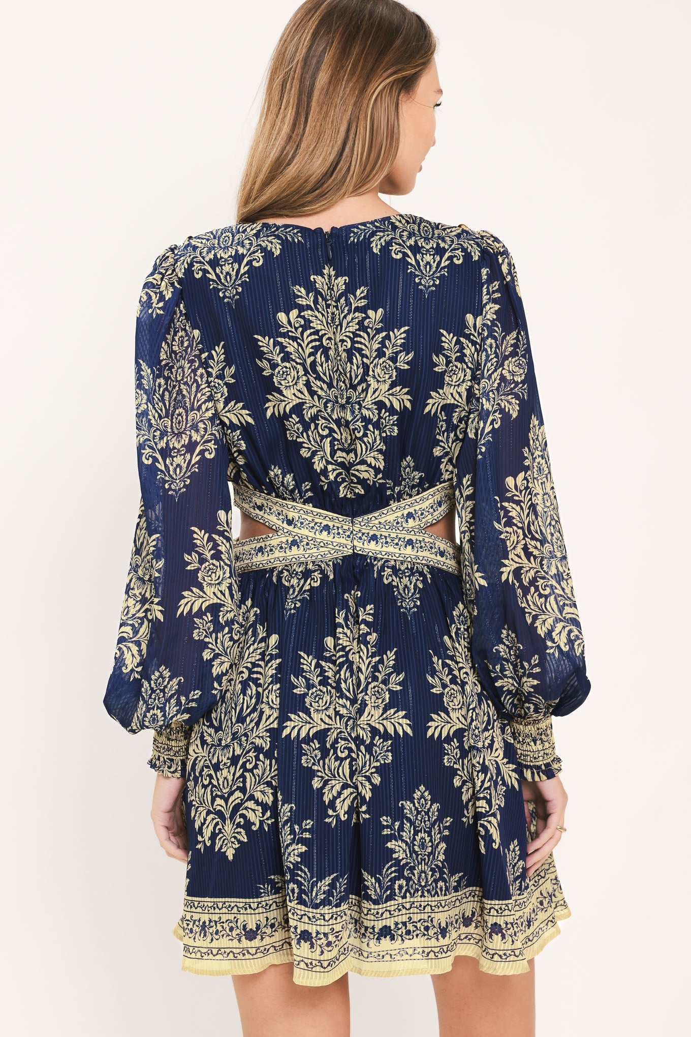PALACE GARDEN FANTASY - LONG SLEEVE MINI DRESS