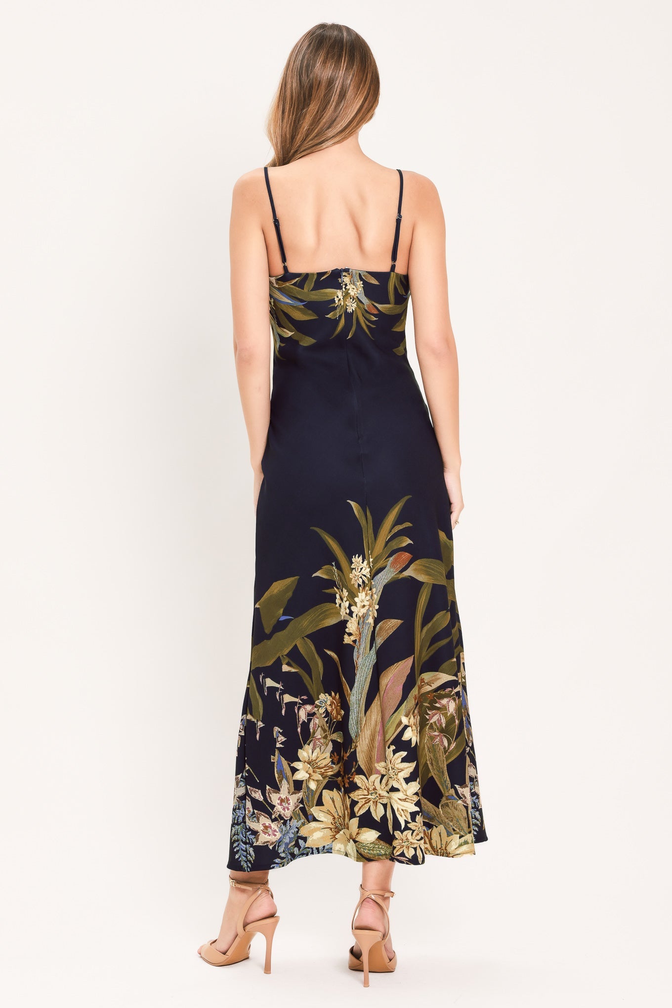 TWILIGHT WILDFLOWER DEEP PURPLE MAXI DRESS