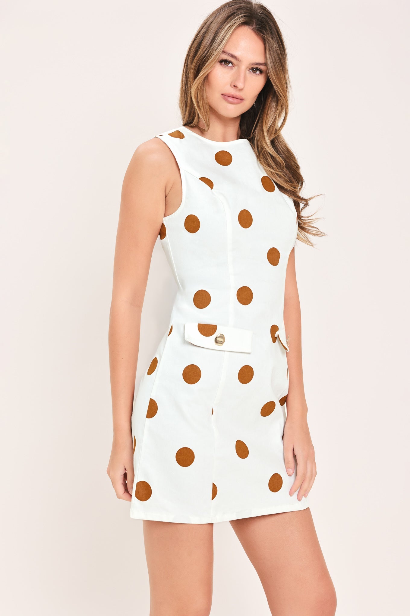 Confetti Dots - Polka Dot Mini Sheath Dress