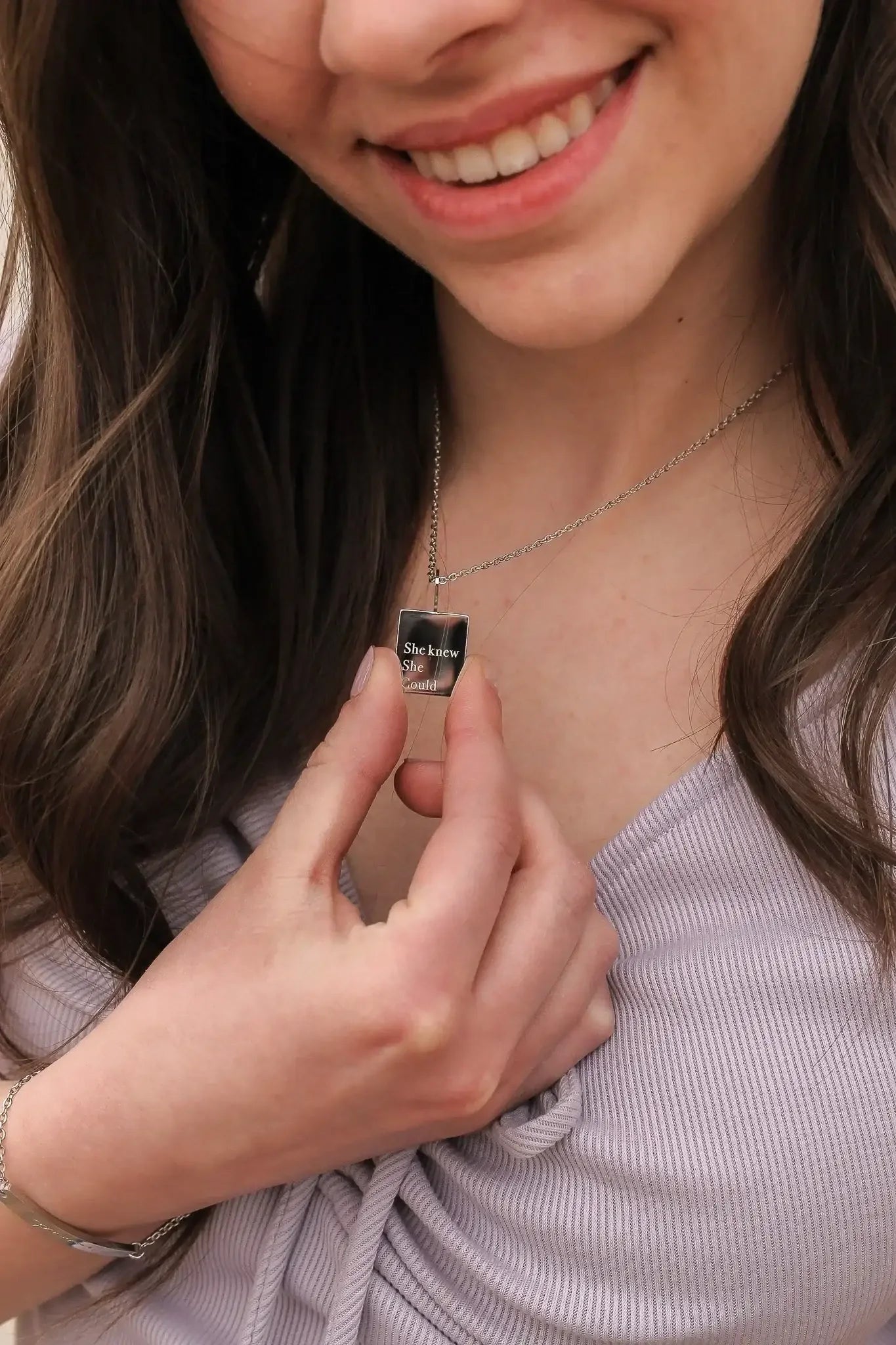 She Knew She Could Necklace