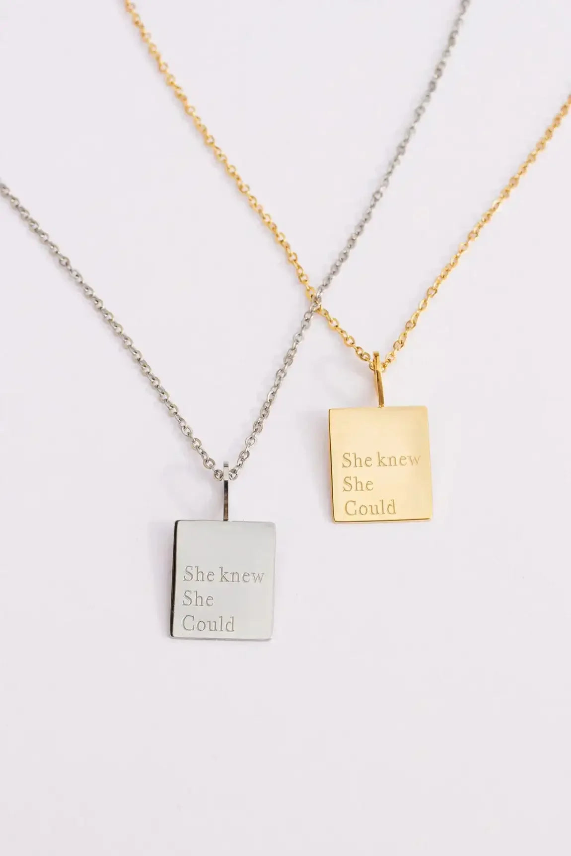 She Knew She Could Necklace