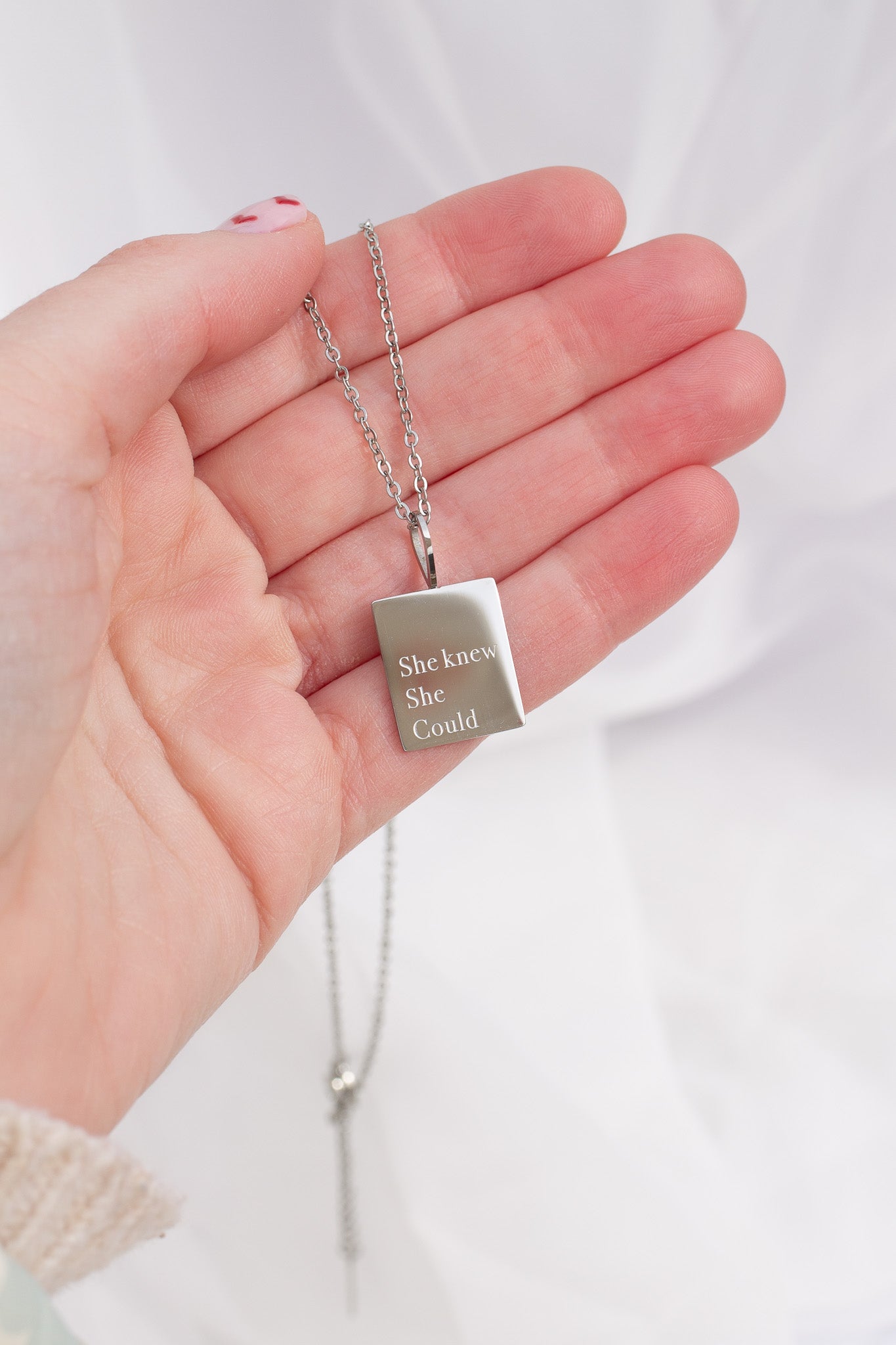 She Knew She Could Necklace