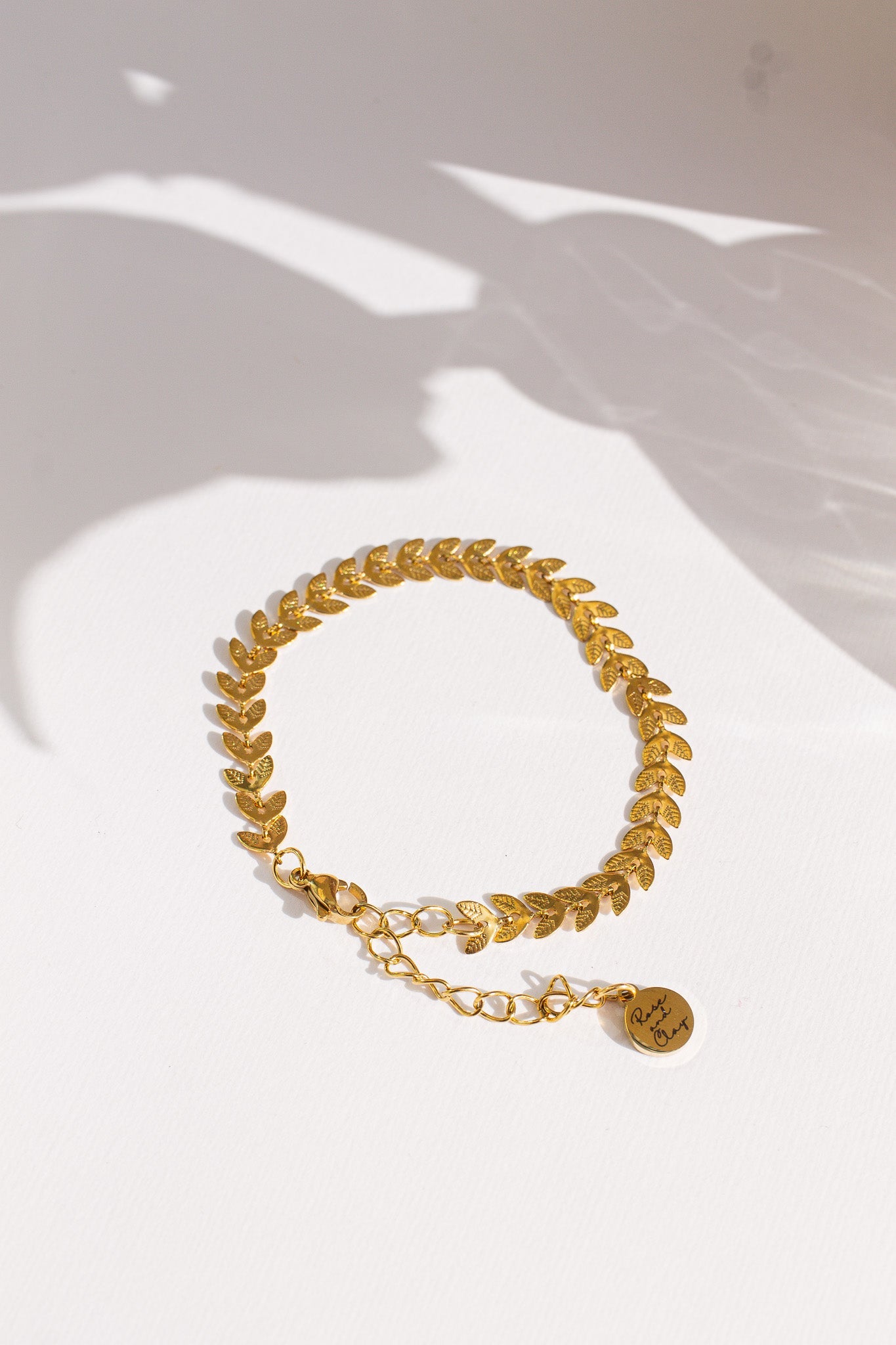 Persephone Leaf Chain Bracelet