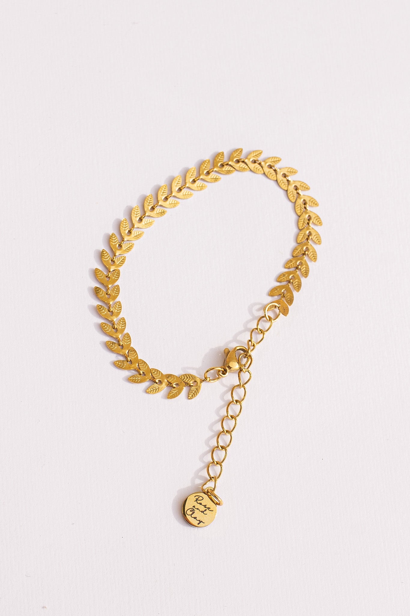 Persephone Leaf Chain Bracelet