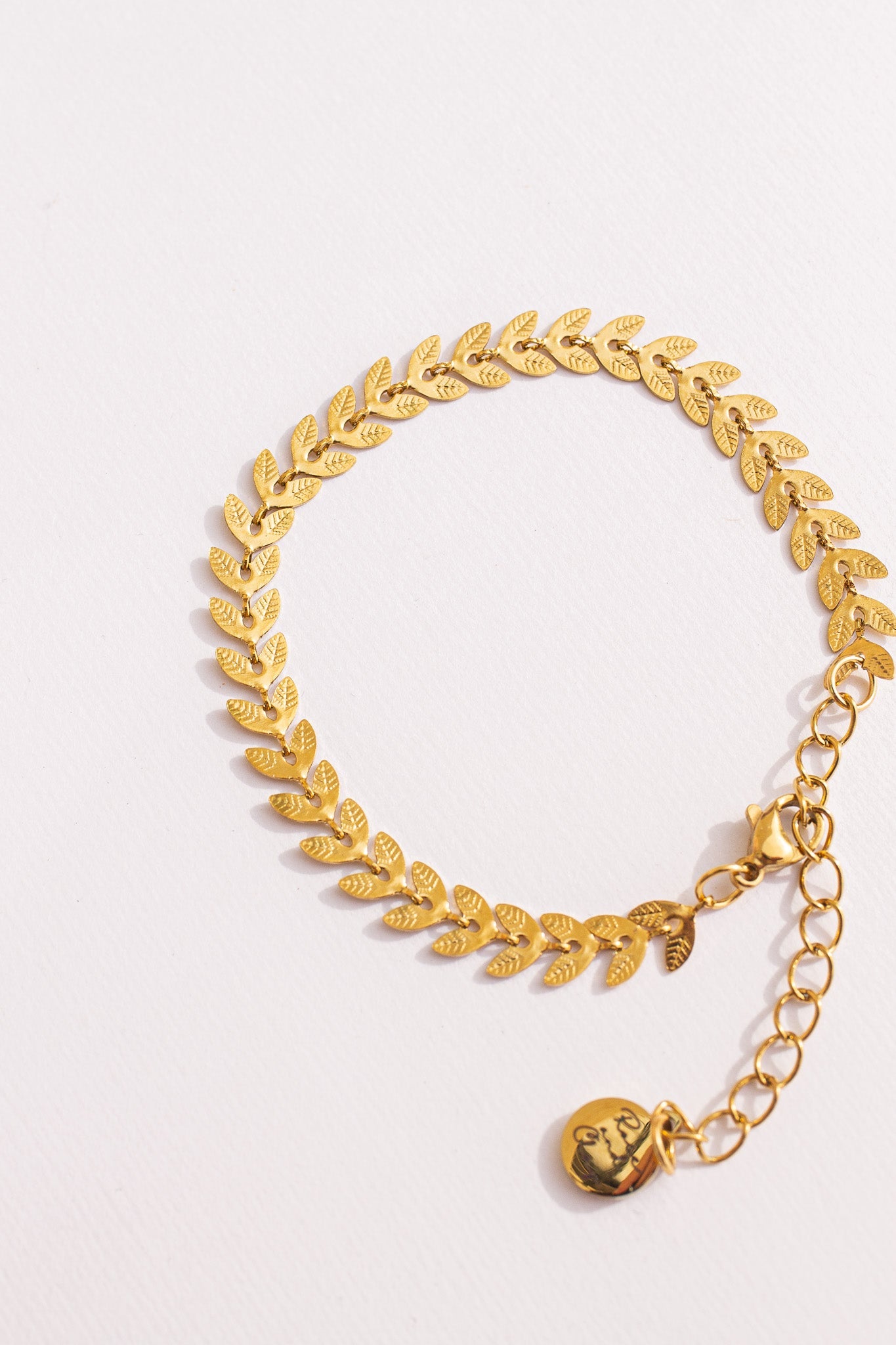Persephone Leaf Chain Bracelet