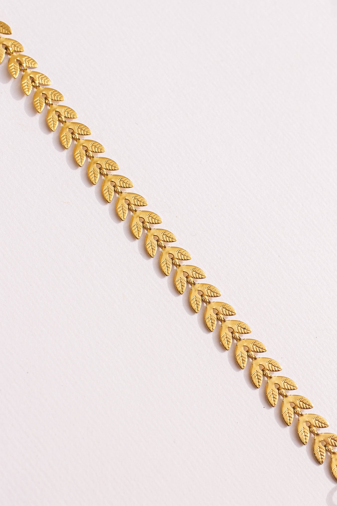 Persephone Leaf Chain Bracelet