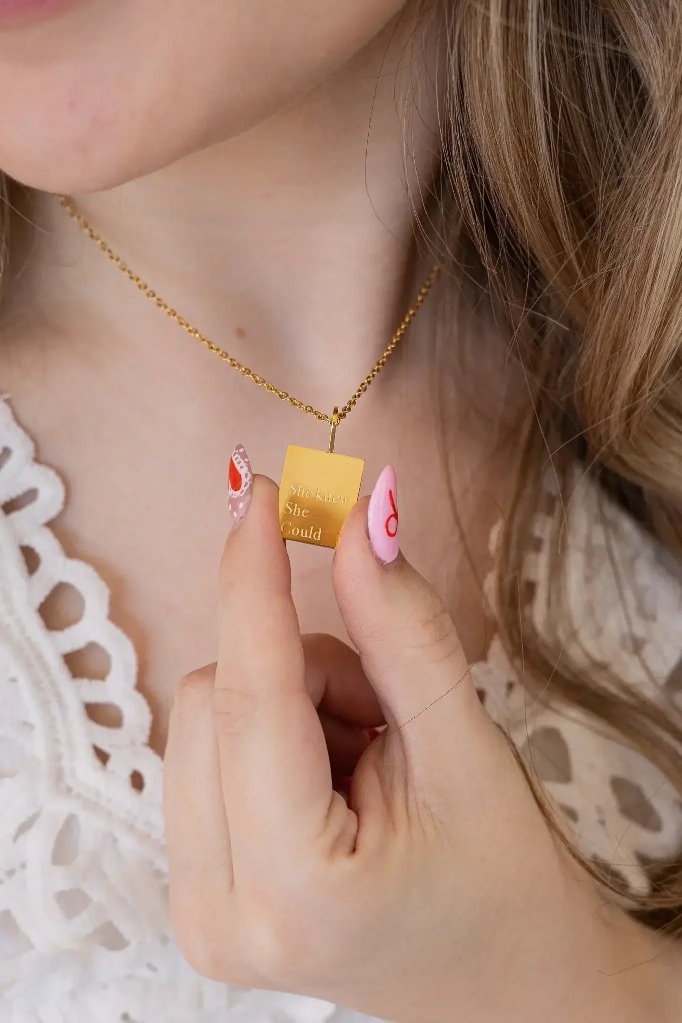 She Knew She Could Necklace