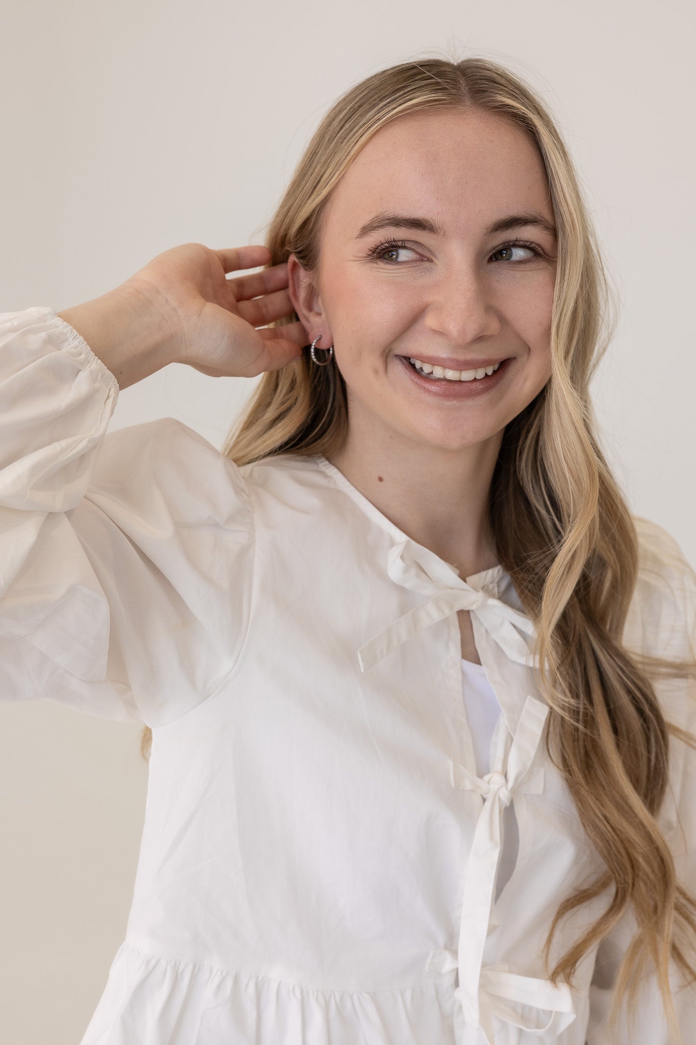 Mini Crystal Hoop Earring