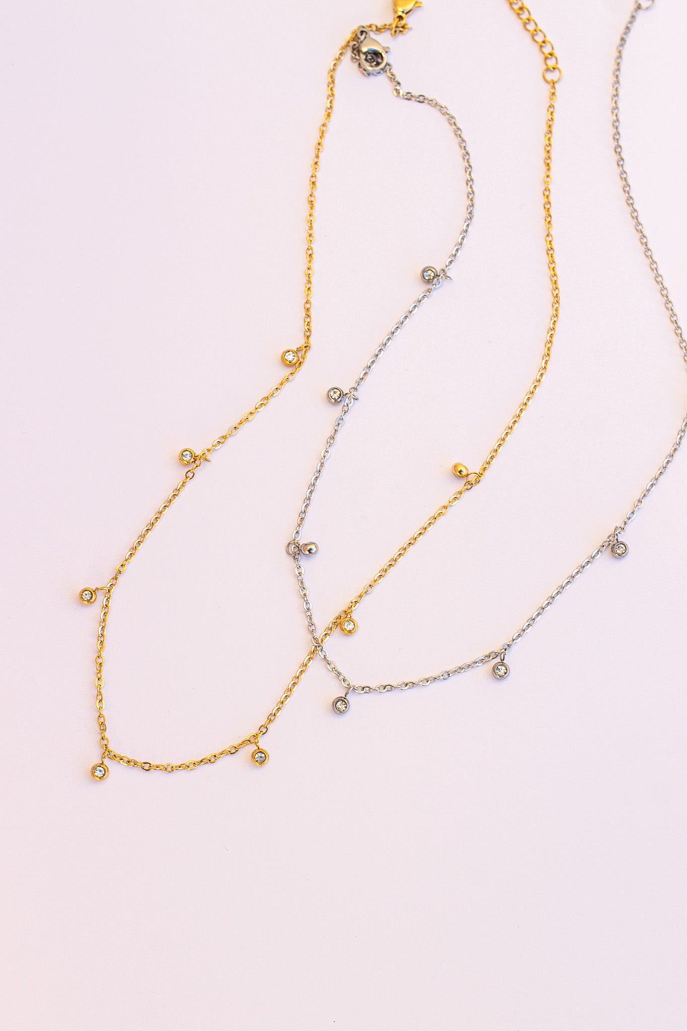 Adaline Crystal Charm Necklace