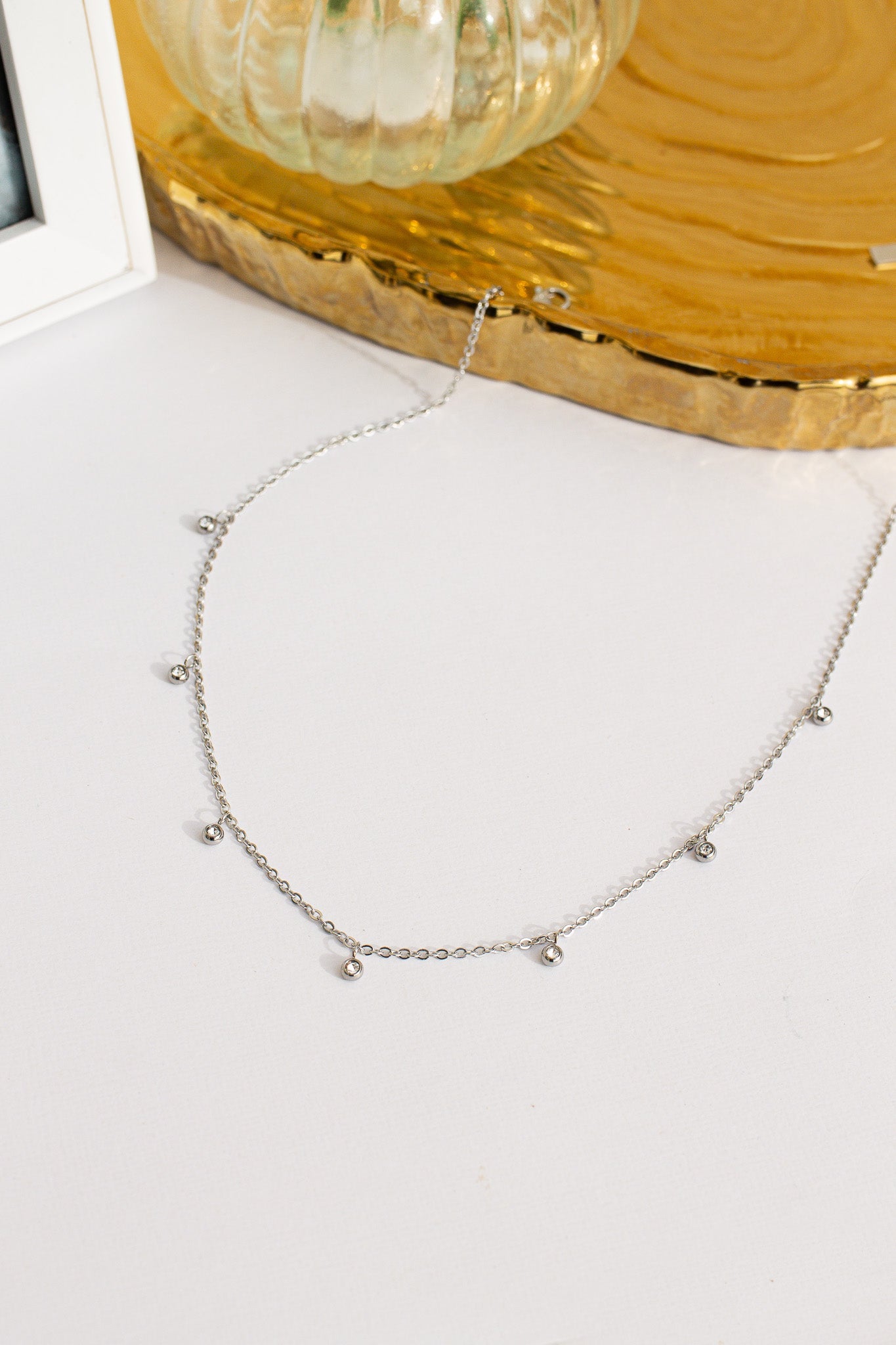 Adaline Crystal Charm Necklace