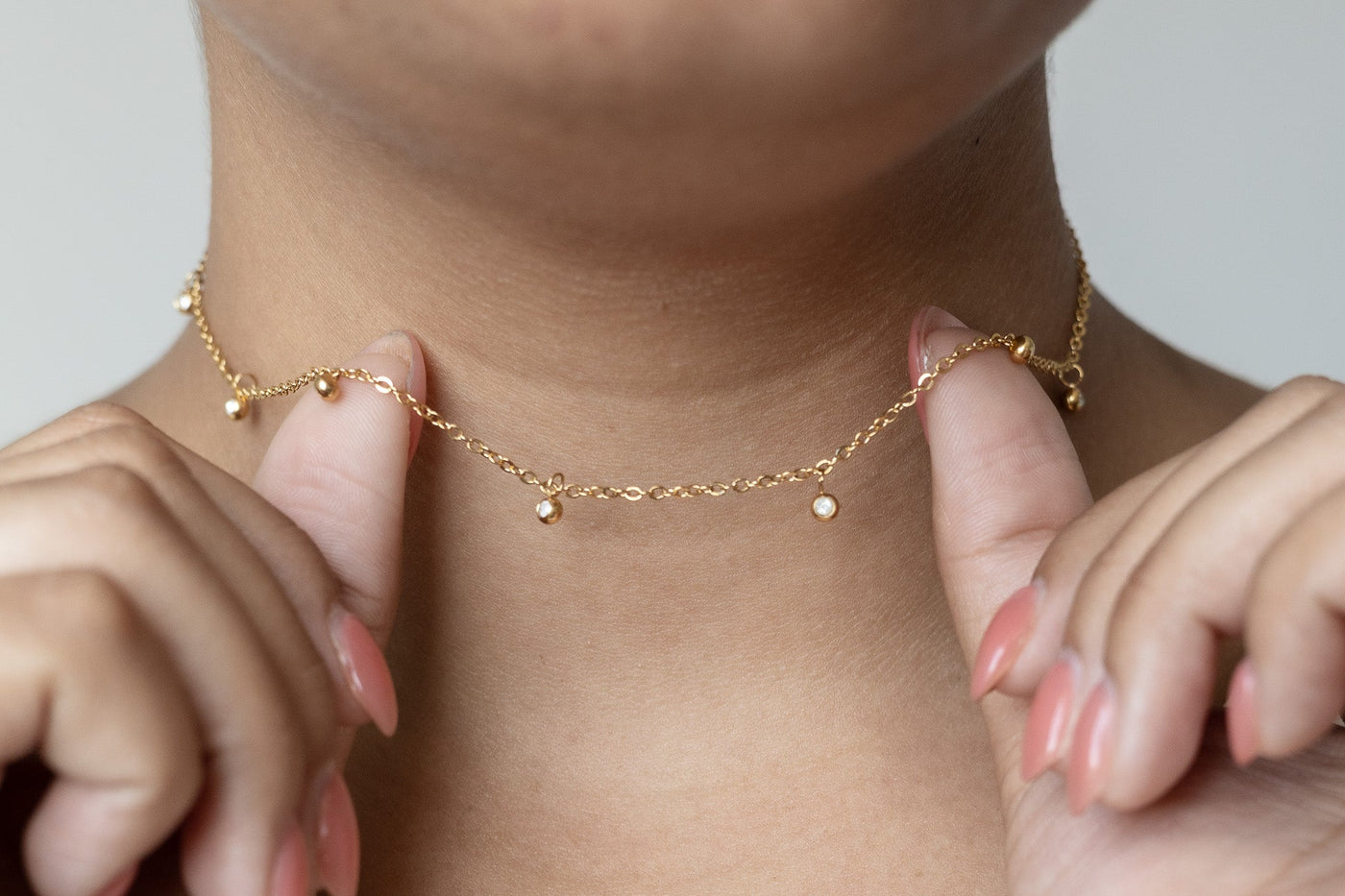 Adaline Crystal Charm Necklace