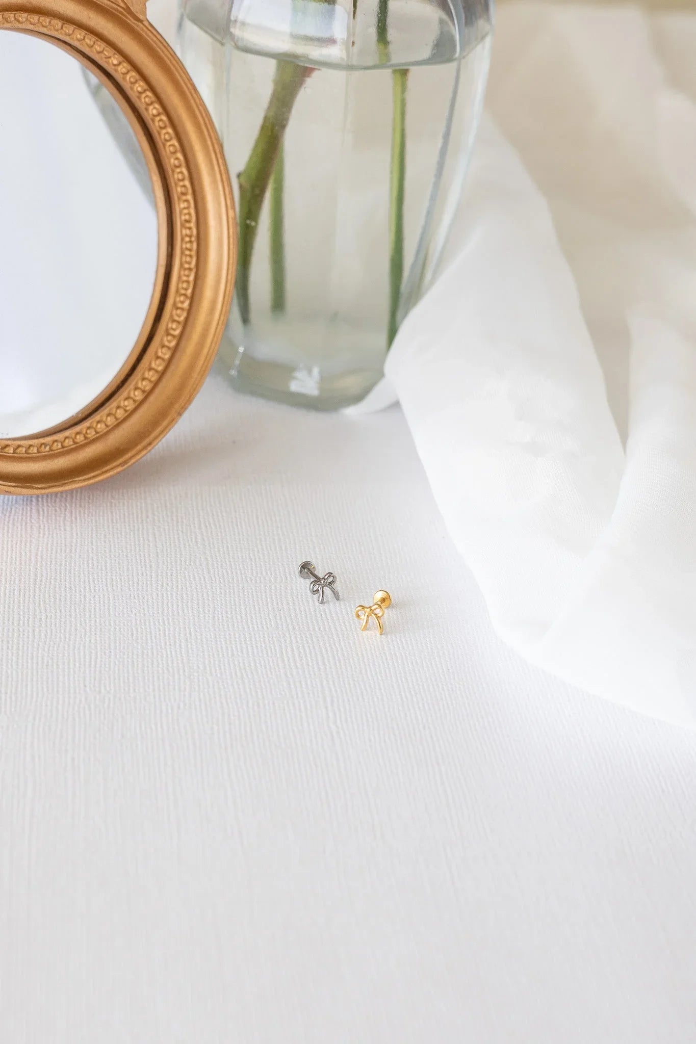 Bow Flat Back Stud Earring 2.0