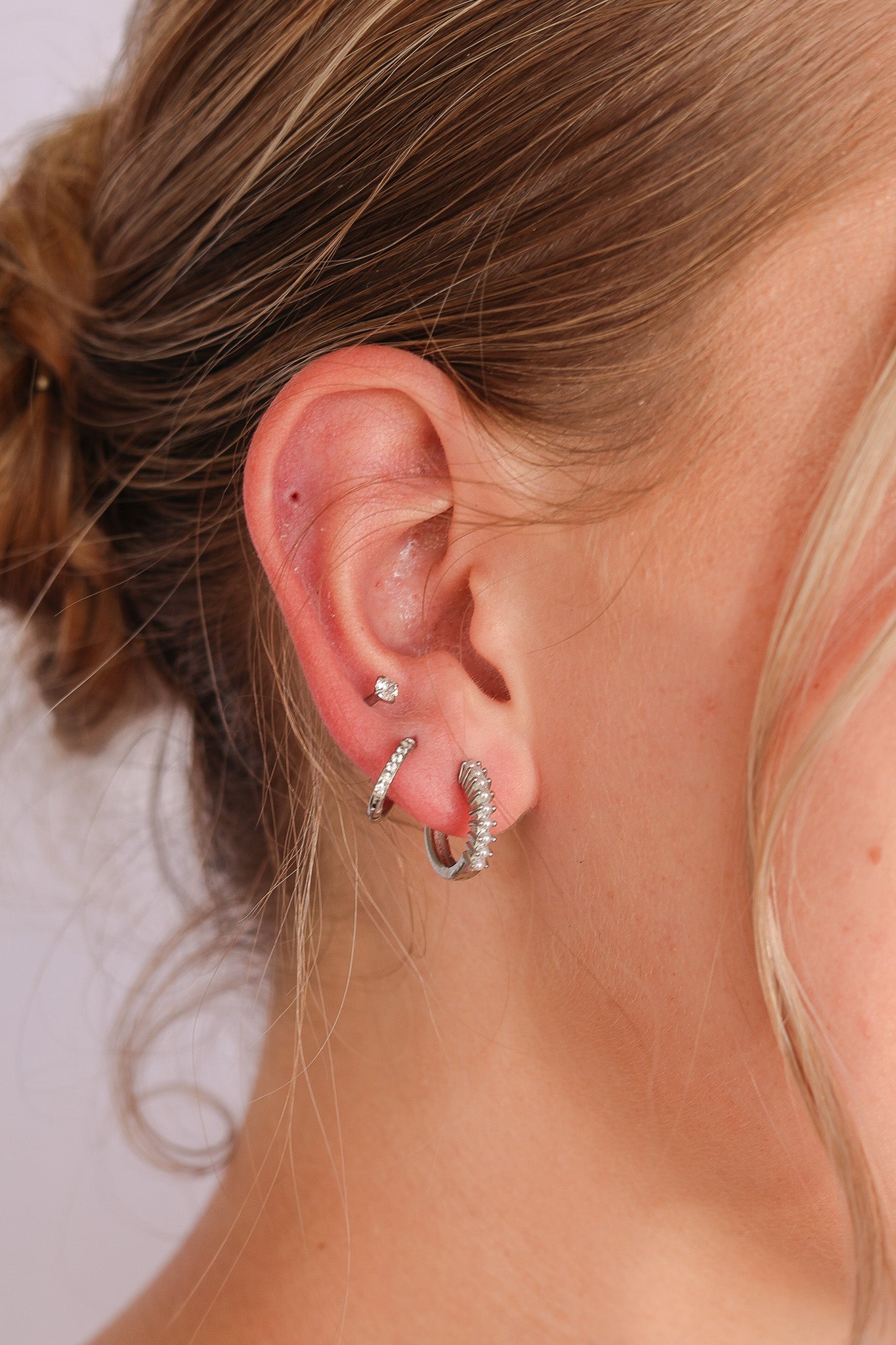 Pearl Mini Hoop Earring