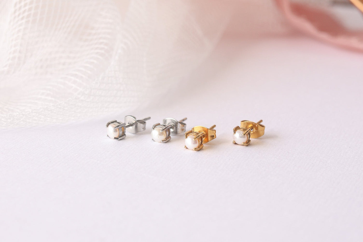 Freshwater Pearl Stud Earrings