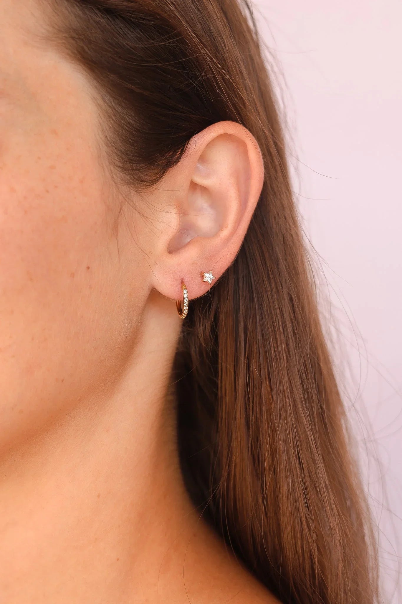 Stella Star Flat Back Stud Earring
