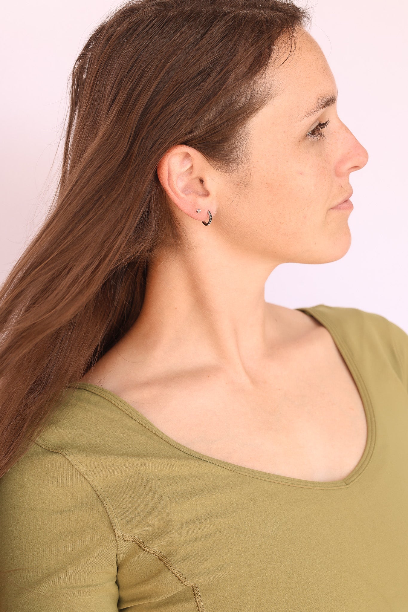 Mini Star Flat Back Stud Earring