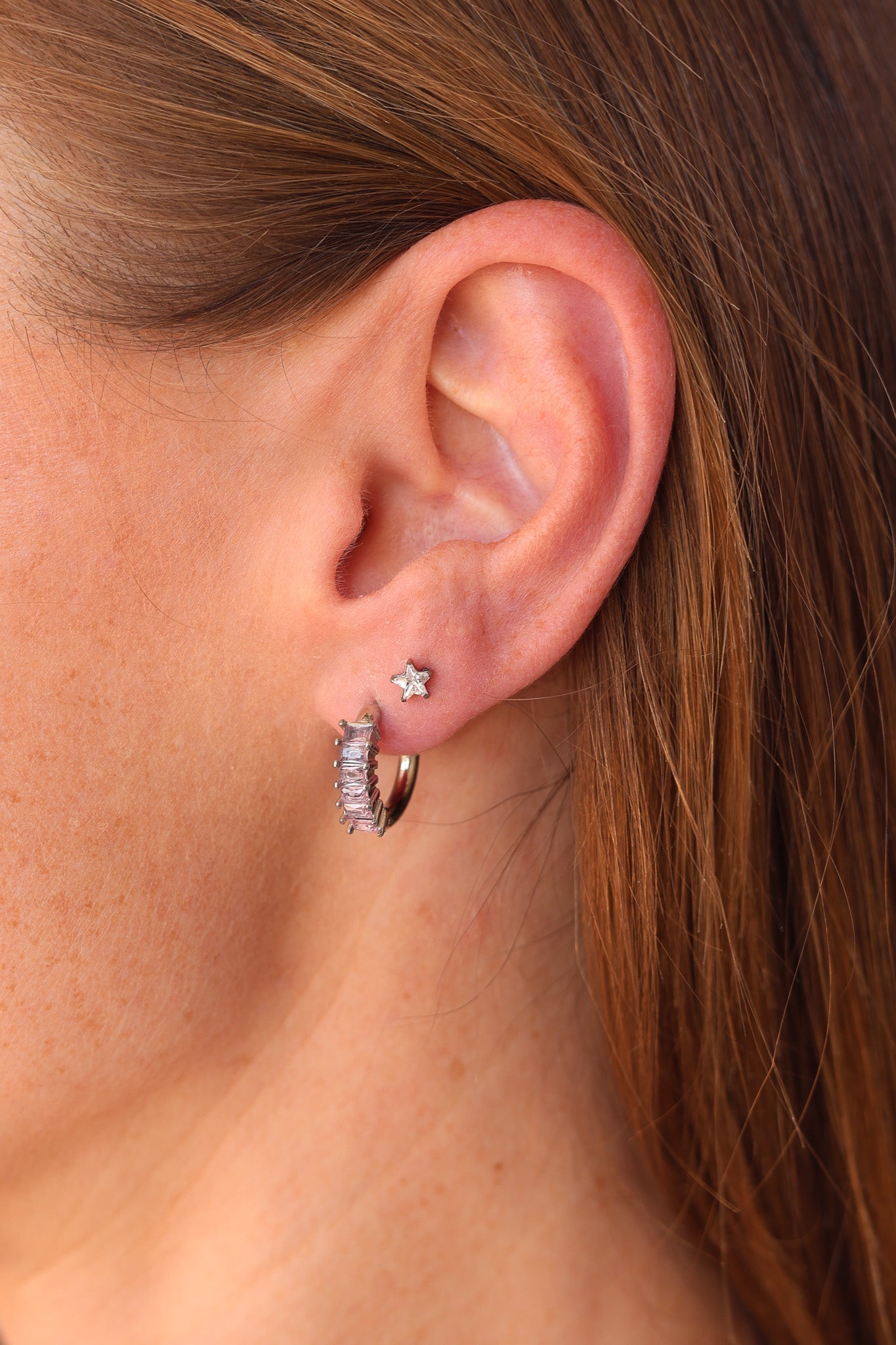 Stella Star Flat Back Stud Earring