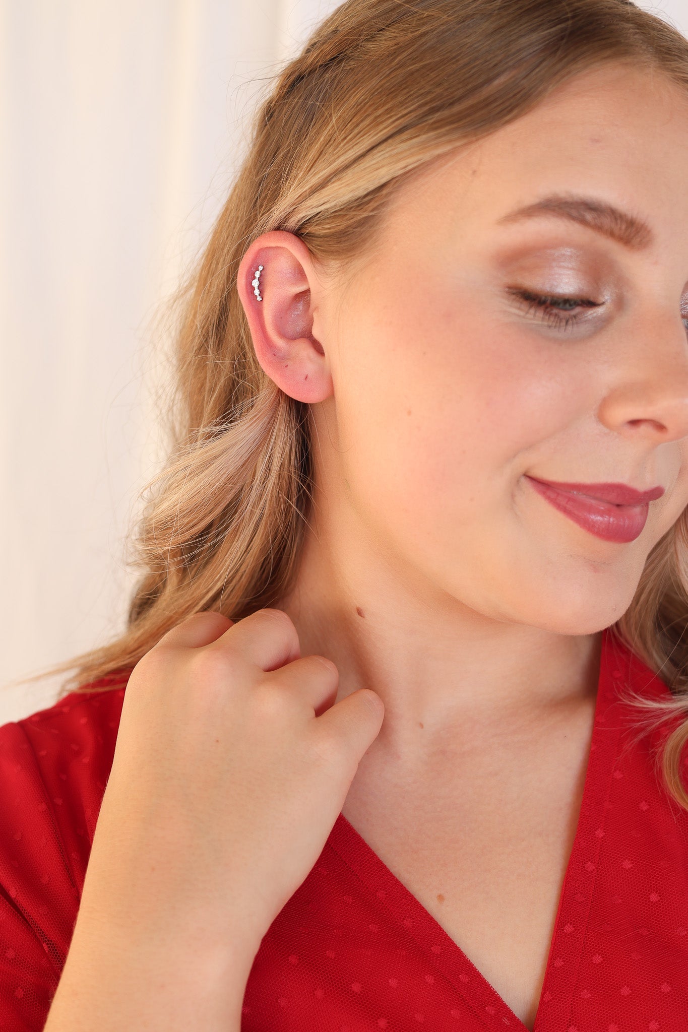 Monroe Flat Back Crystal Stud Earring