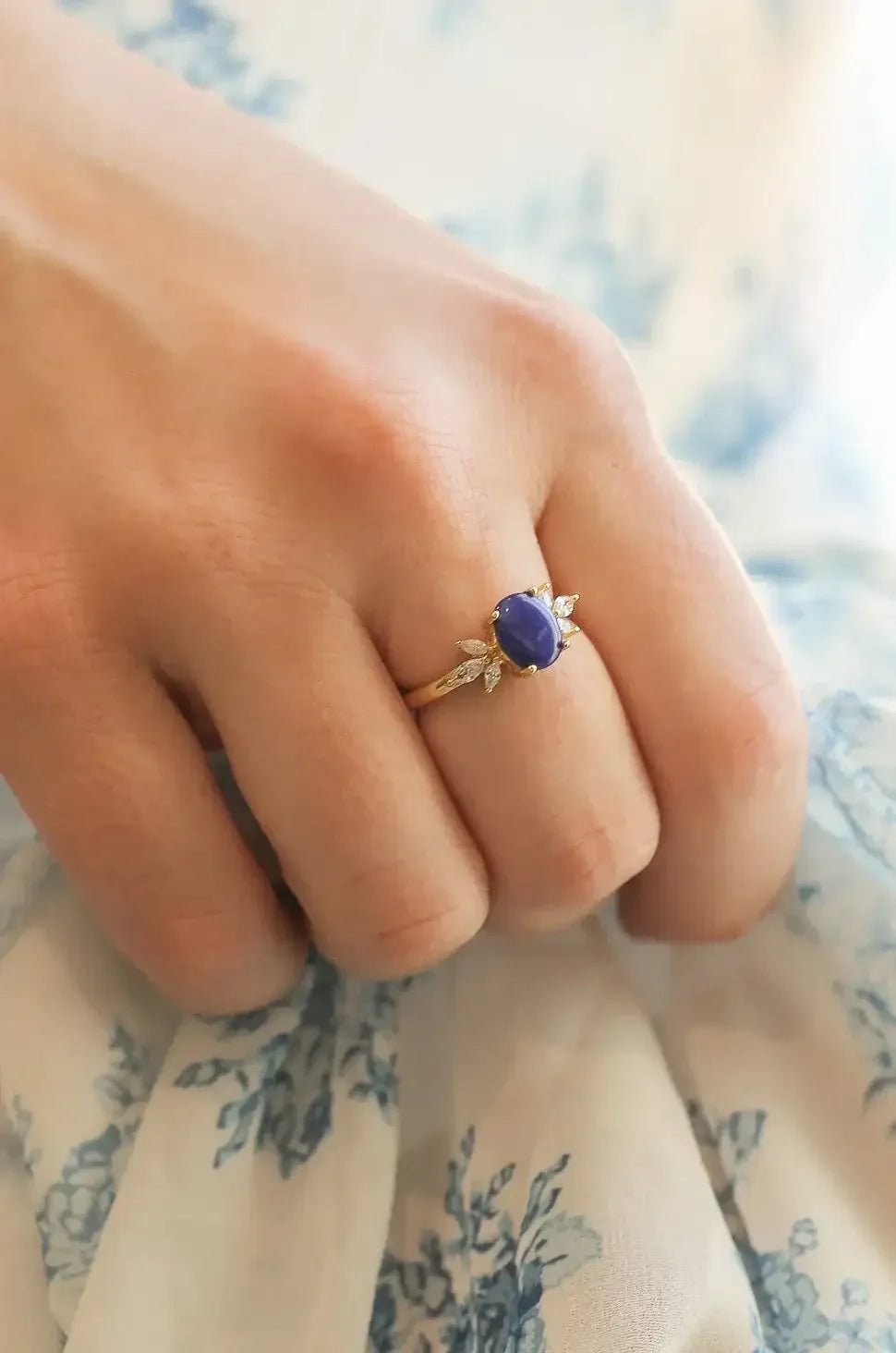 Blythe Ring in Lapis