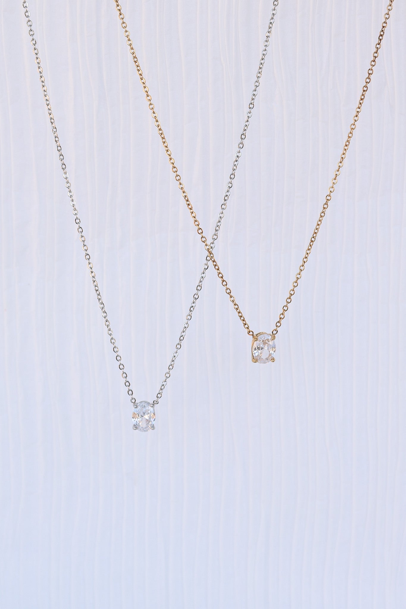 Mary Crystal Drop Necklace