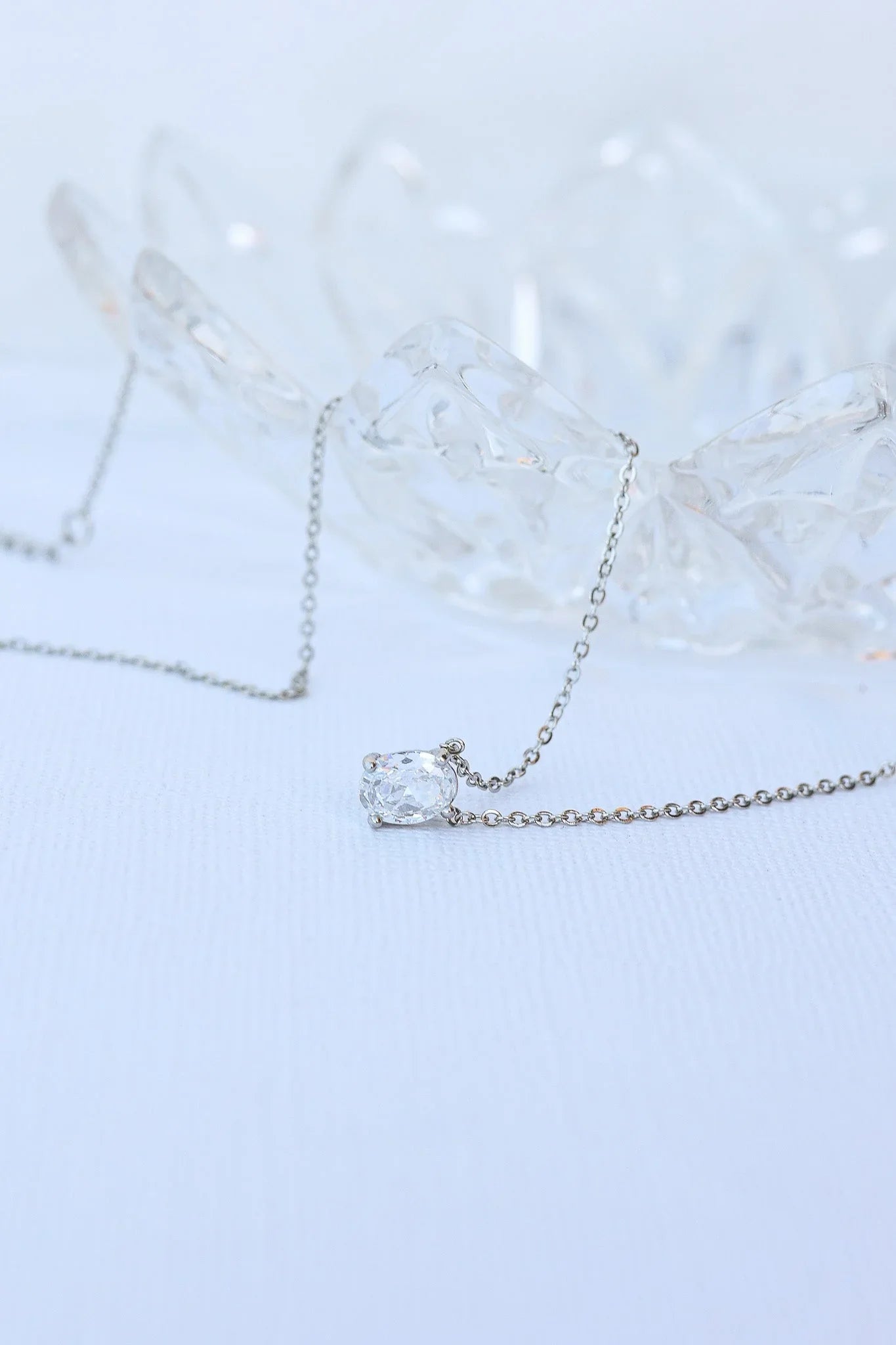 Mary Crystal Drop Necklace