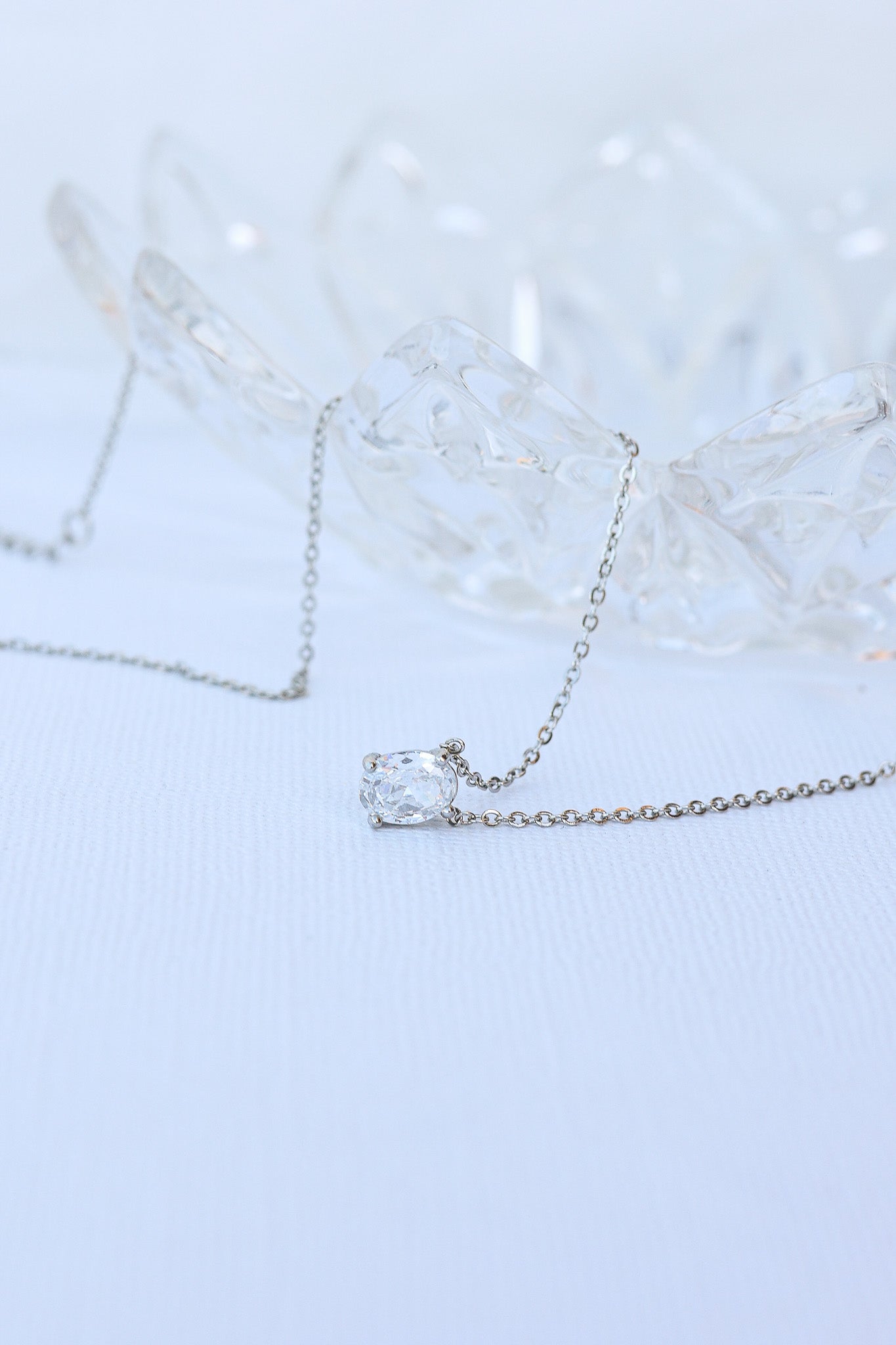 Mary Crystal Drop Necklace