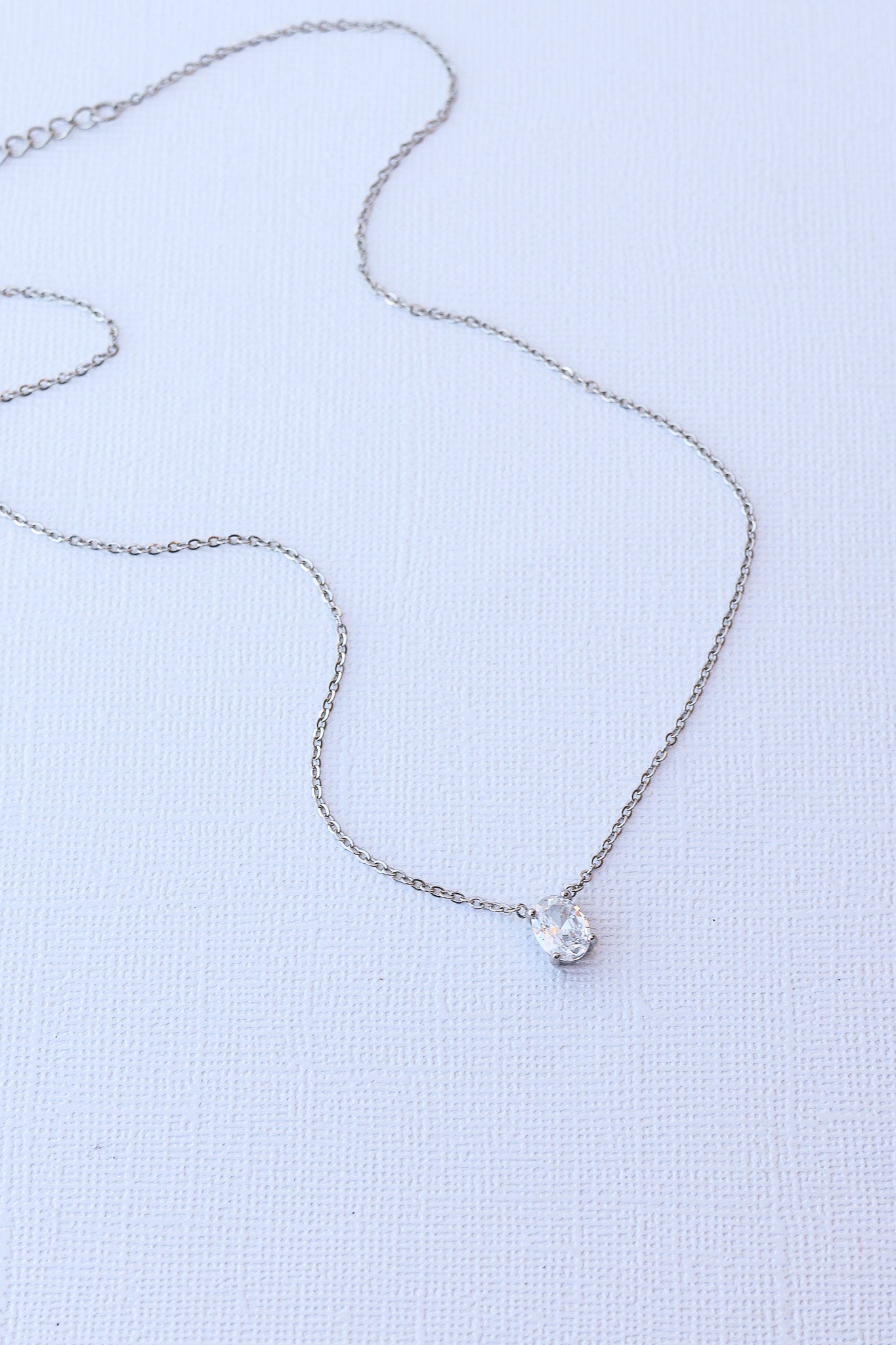 Mary Crystal Drop Necklace