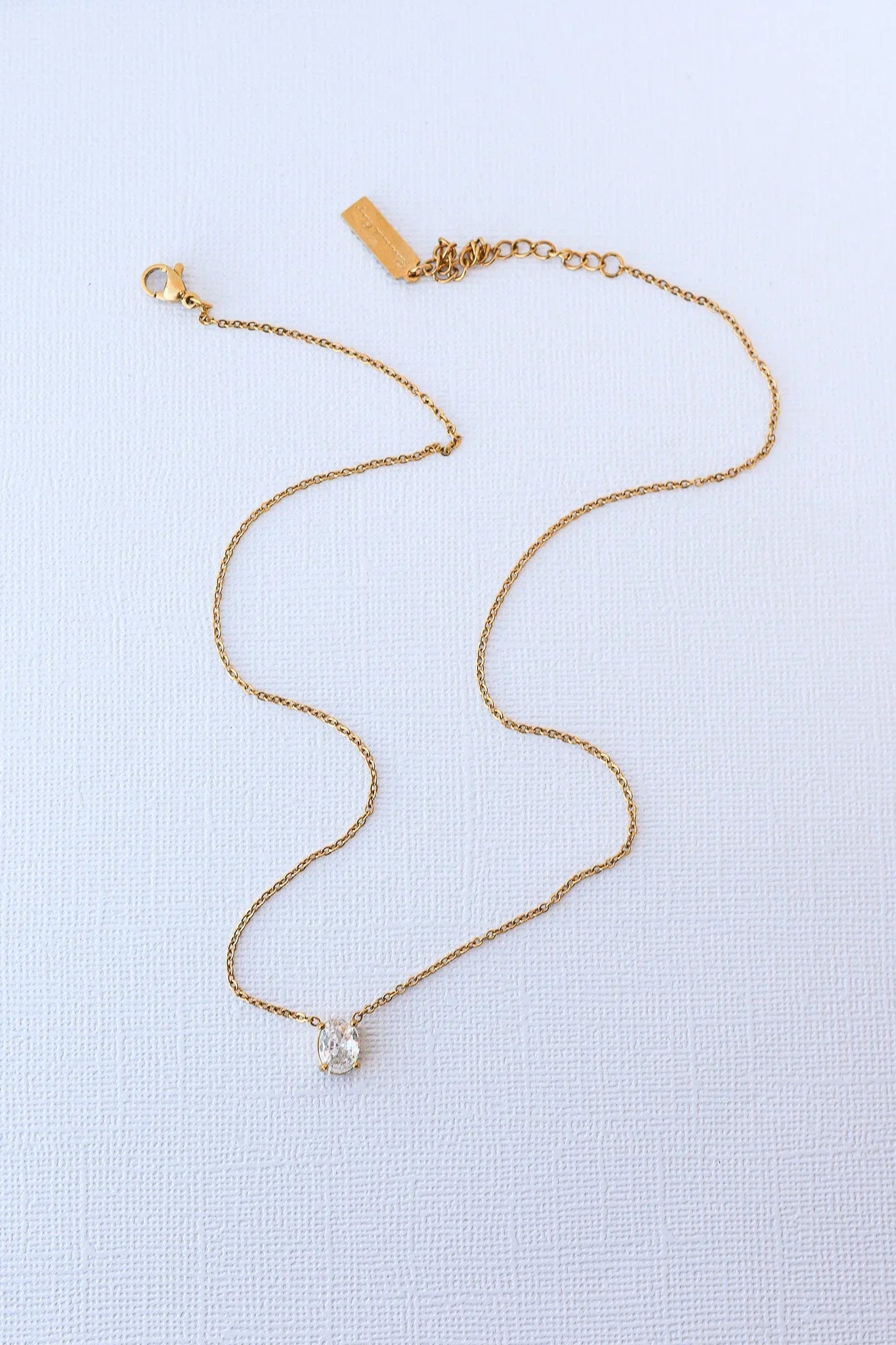 Mary Crystal Drop Necklace