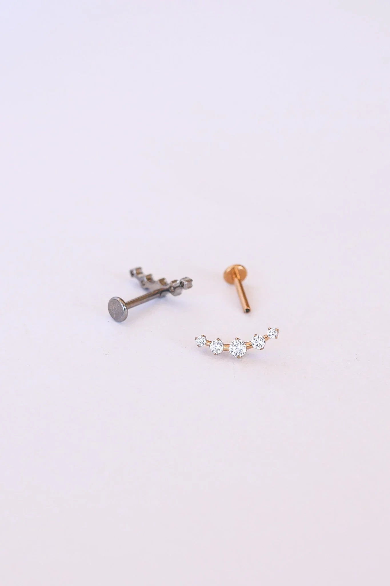 Monroe Flat Back Crystal Stud Earring