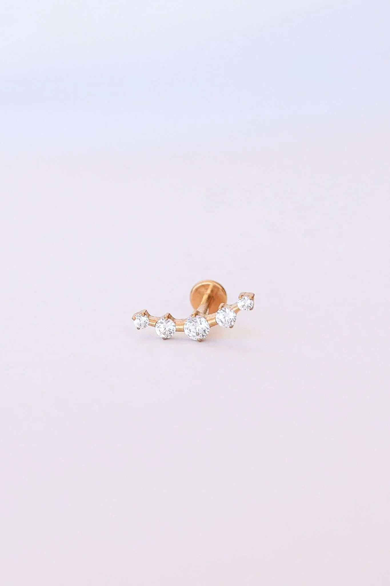 Monroe Flat Back Crystal Stud Earring
