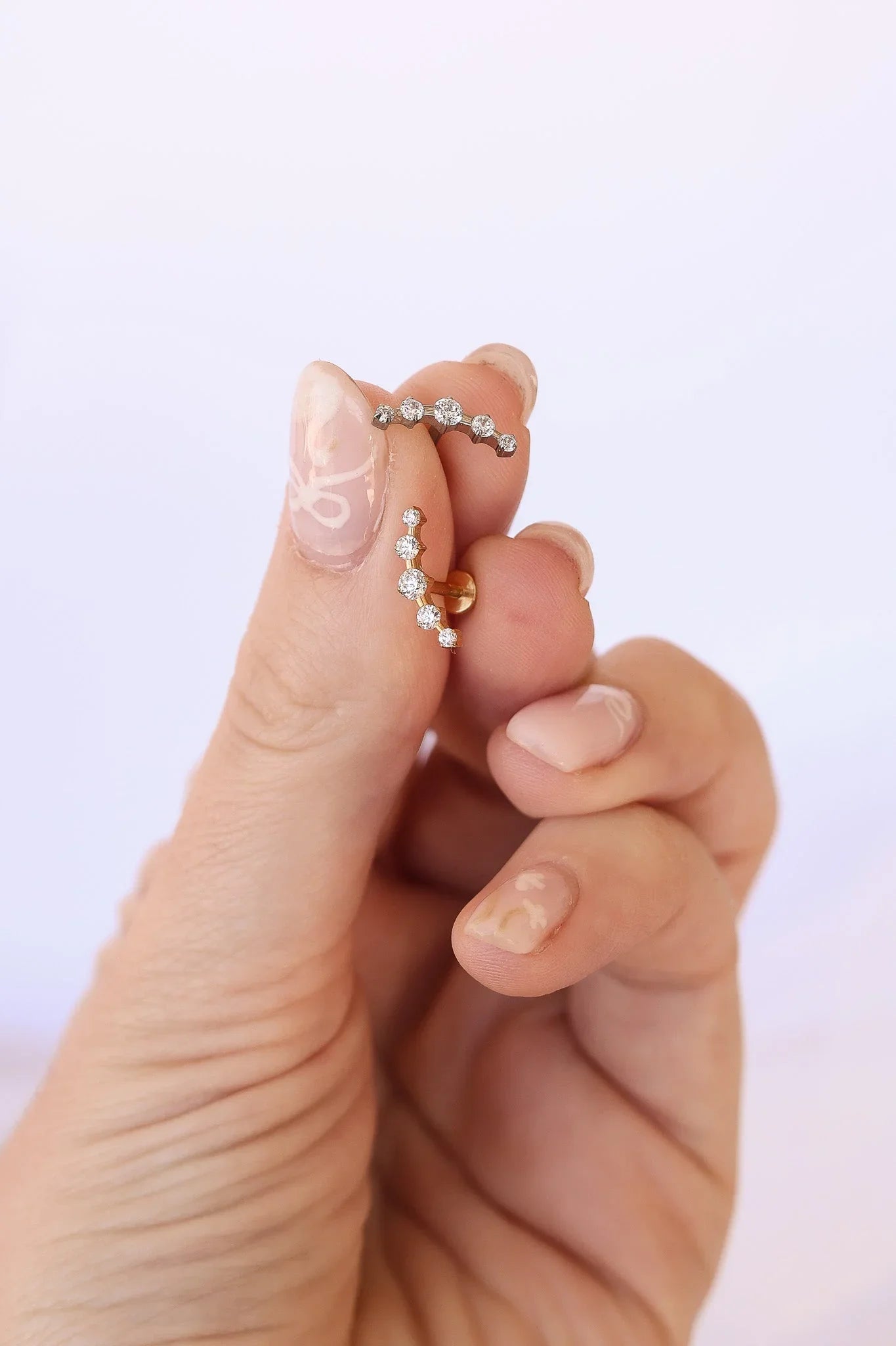 Monroe Flat Back Crystal Stud Earring