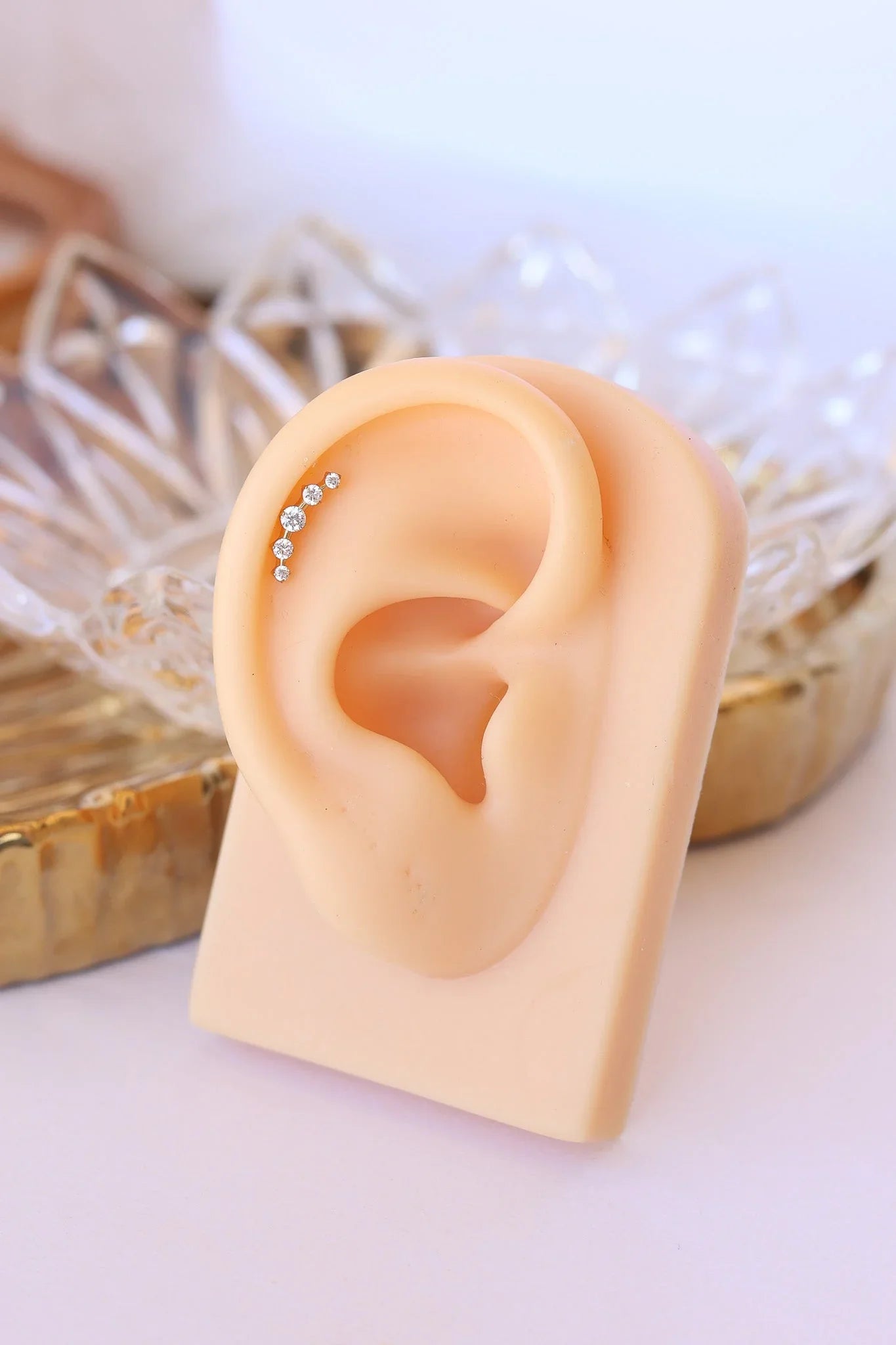 Monroe Flat Back Crystal Stud Earring