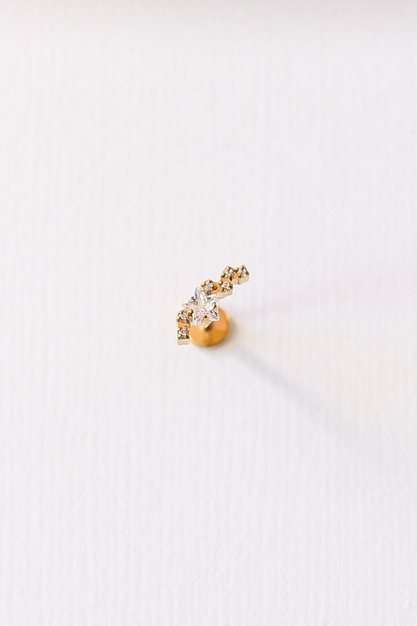 Star Cluster Flat Back Stud Earring