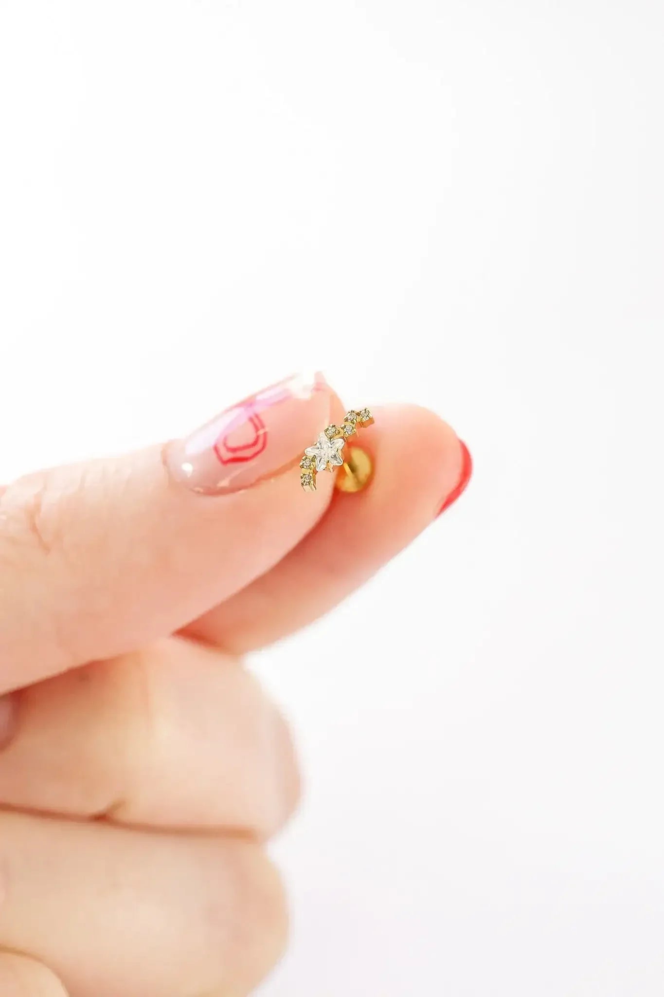 Star Cluster Flat Back Stud