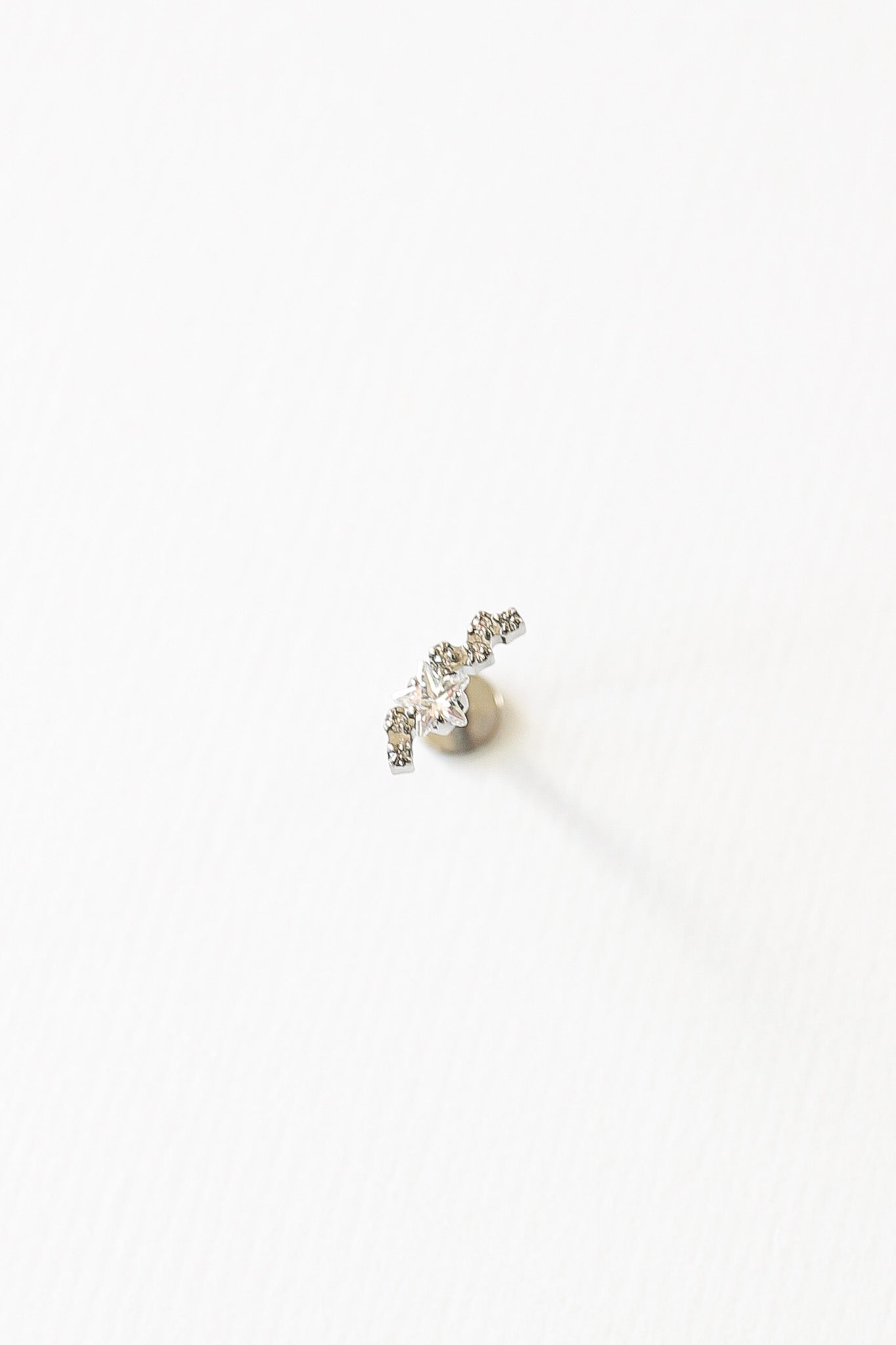Star Cluster Flat Back Stud Earring