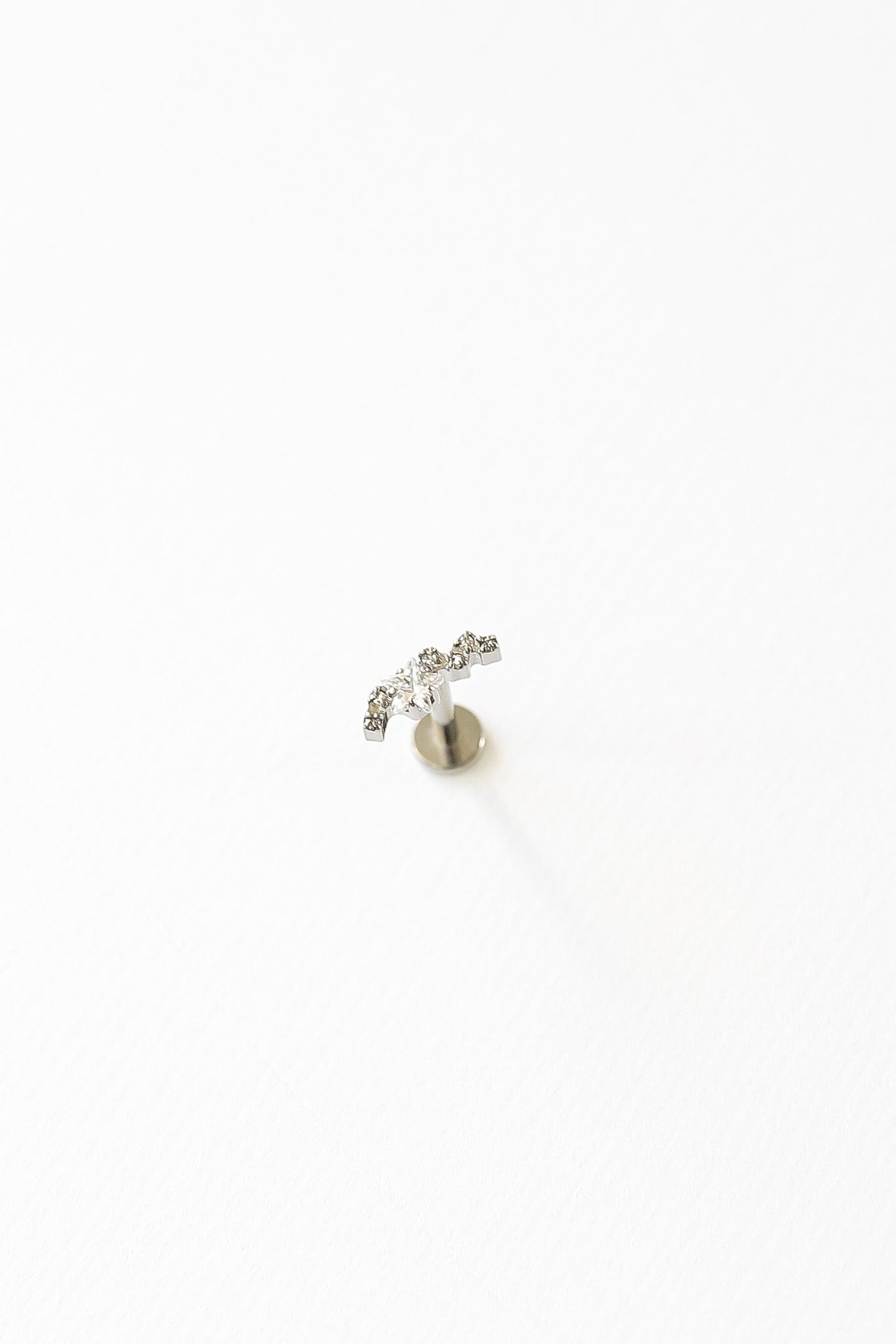 Star Cluster Flat Back Stud Earring