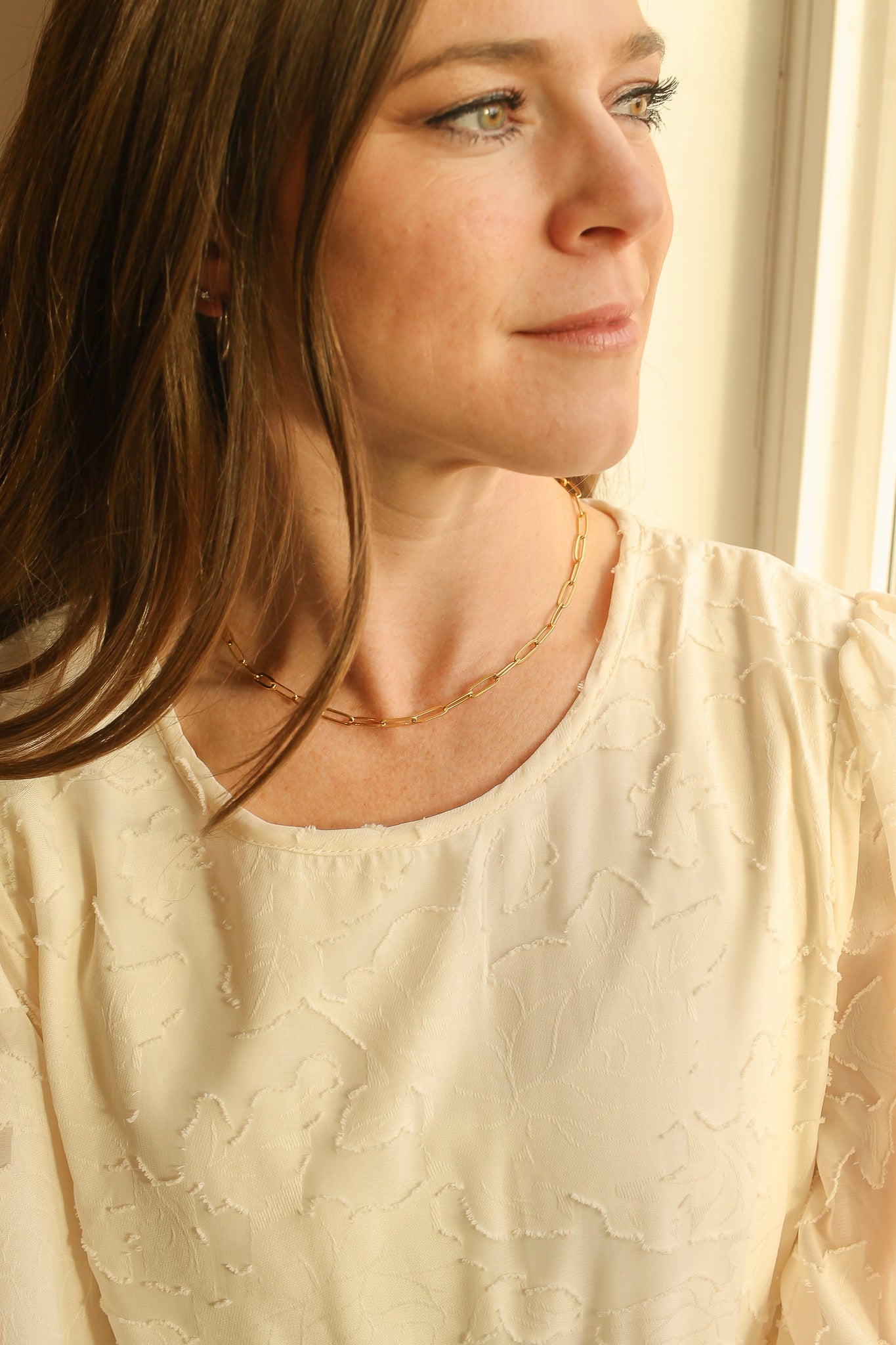 Riley Paperclip Chain Necklace