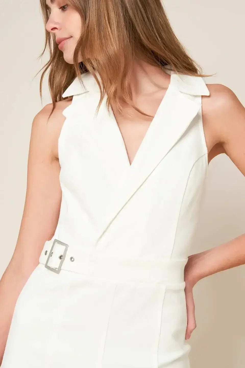 SHOPPING AROUND - WHITE - WIDE LEG JUMPSUIT