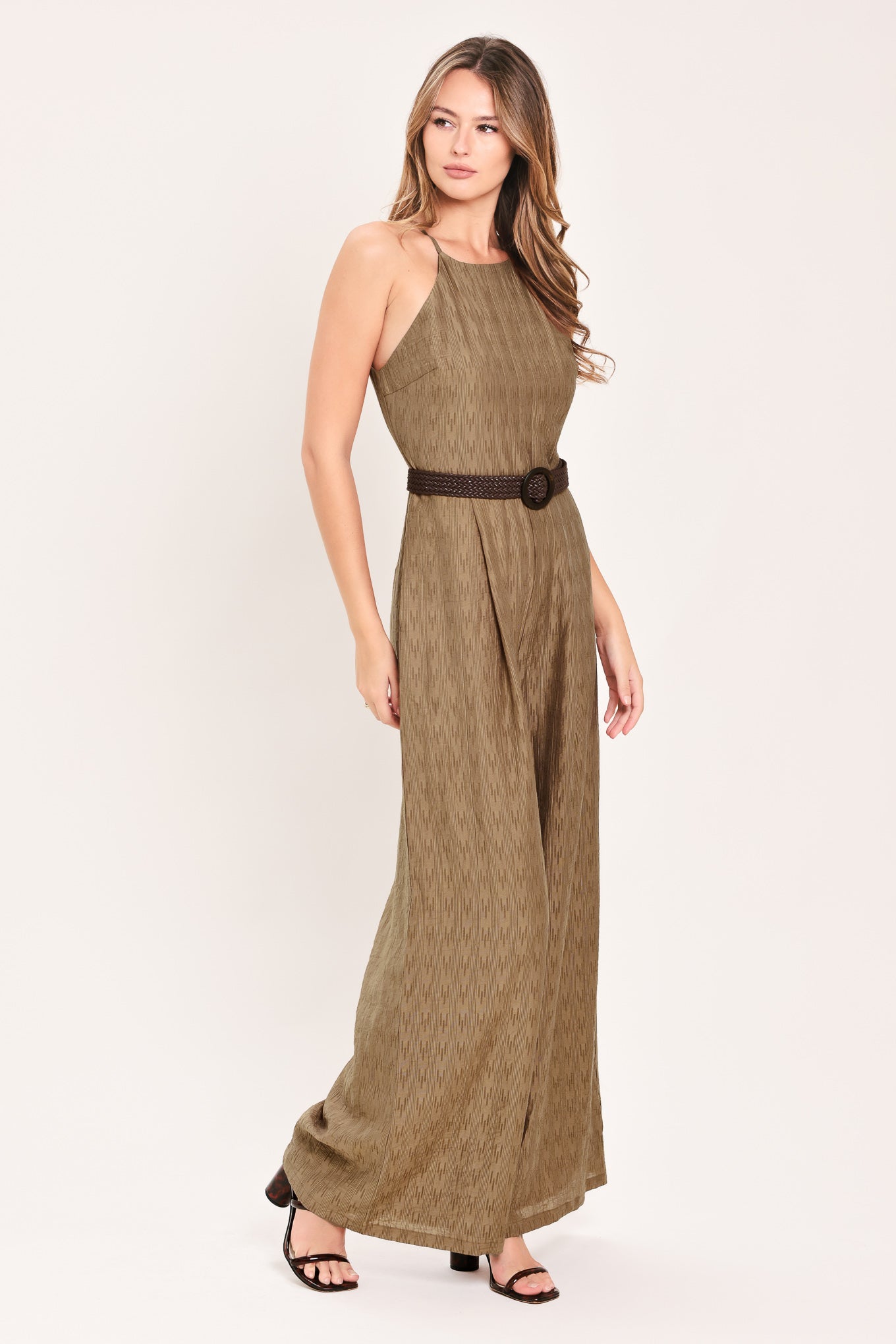MOSSWOOD EVENING SONG - WIDE LEG HALTER JUMPSUIT