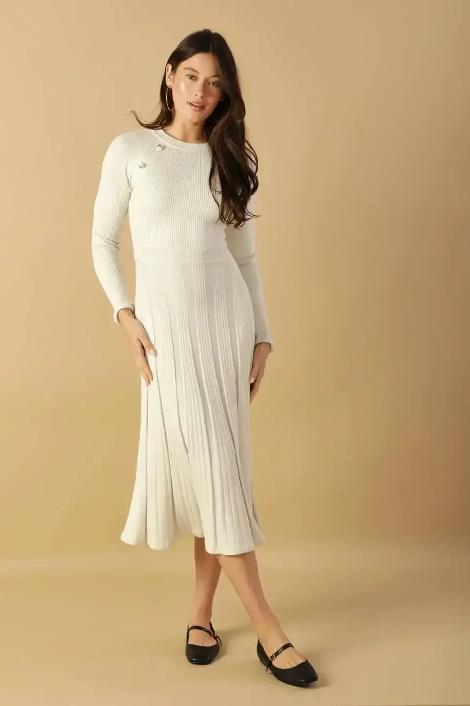 HIGH STANDARDS SWEATER MIDI DRESS - FINAL SALE