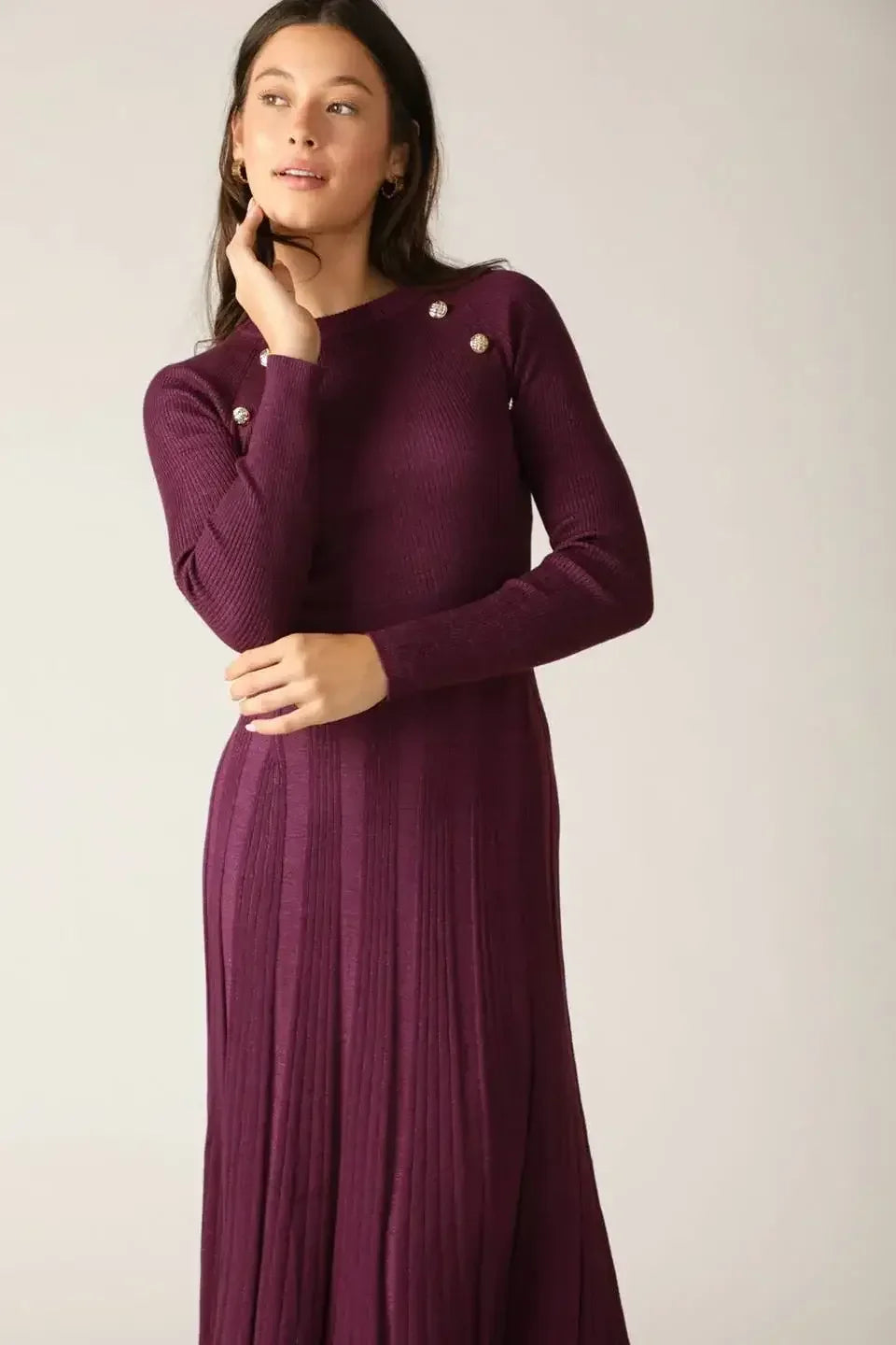 HIGH STANDARDS SWEATER MIDI DRESS - FINAL SALE